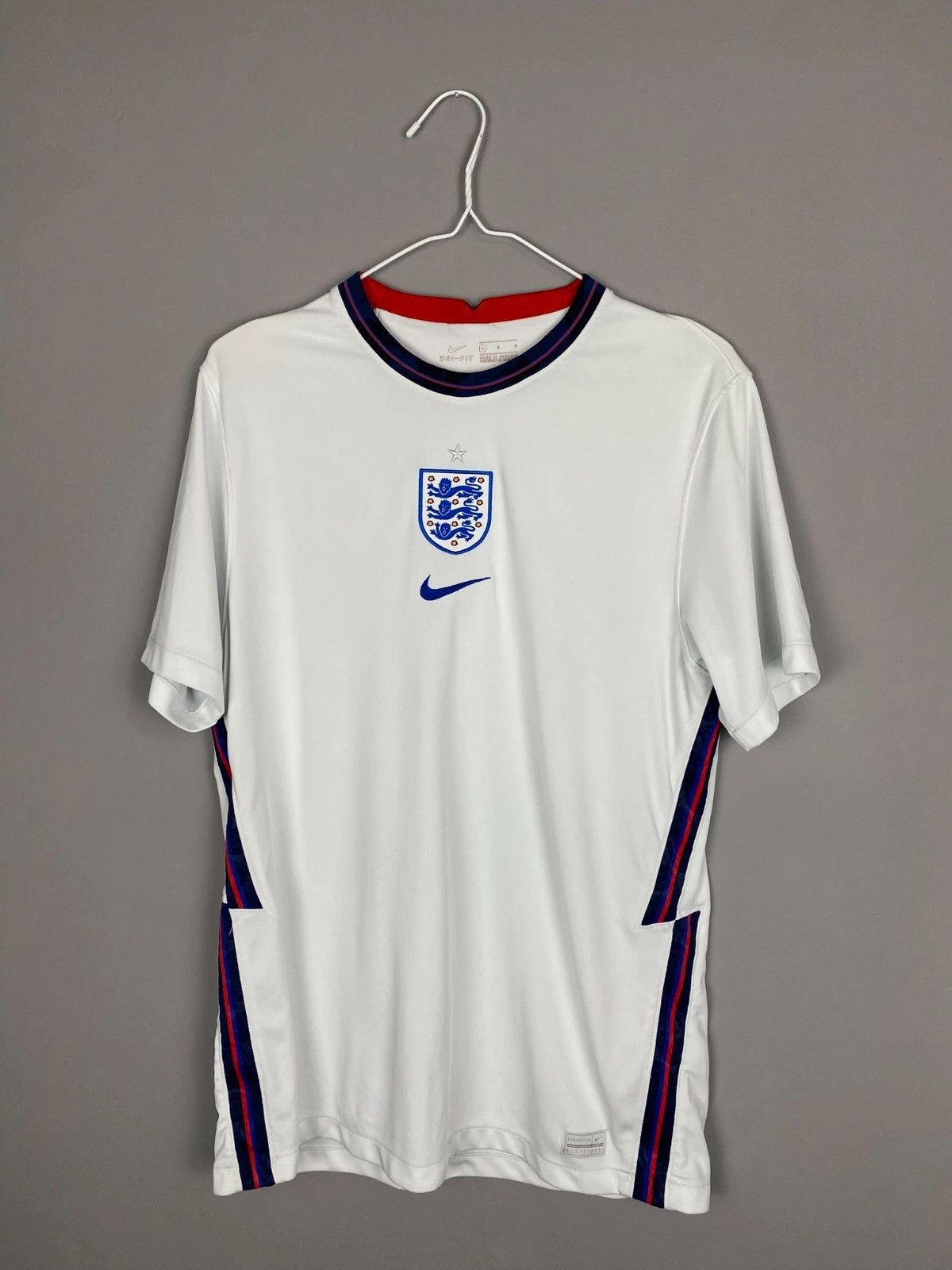 Nike Nike England National Team 2020-2021 Home Football Jersey Size US L / EU 52-54 / 3 - 1 Thumbnail