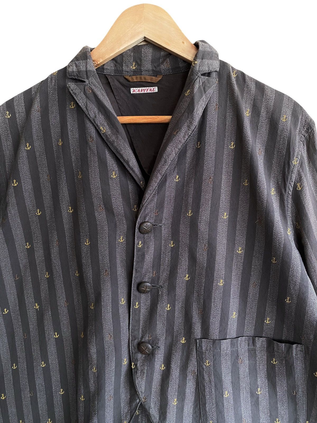 Kapital Rare Vintage Kapital Military USN Double Stripe Coat 1990s Size US L / EU 52-54 / 3 - 3 Thumbnail