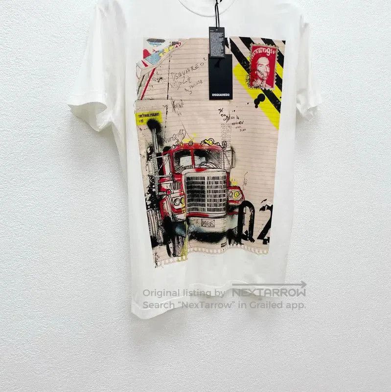 Dsquared2 DSQUARED2 Summer White Cotton Short Sleeve T-Shirt . Size US XL / EU 56 / 4 - 3 Thumbnail