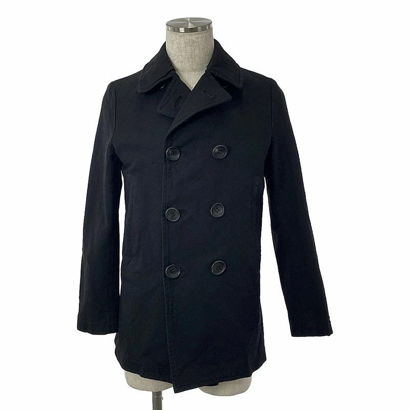 Comme des Garcons Homme Jacket dyed polyester P coat 3 DB Fully lined Black Size US XS / EU 42 / 0 - 1 Thumbnail
