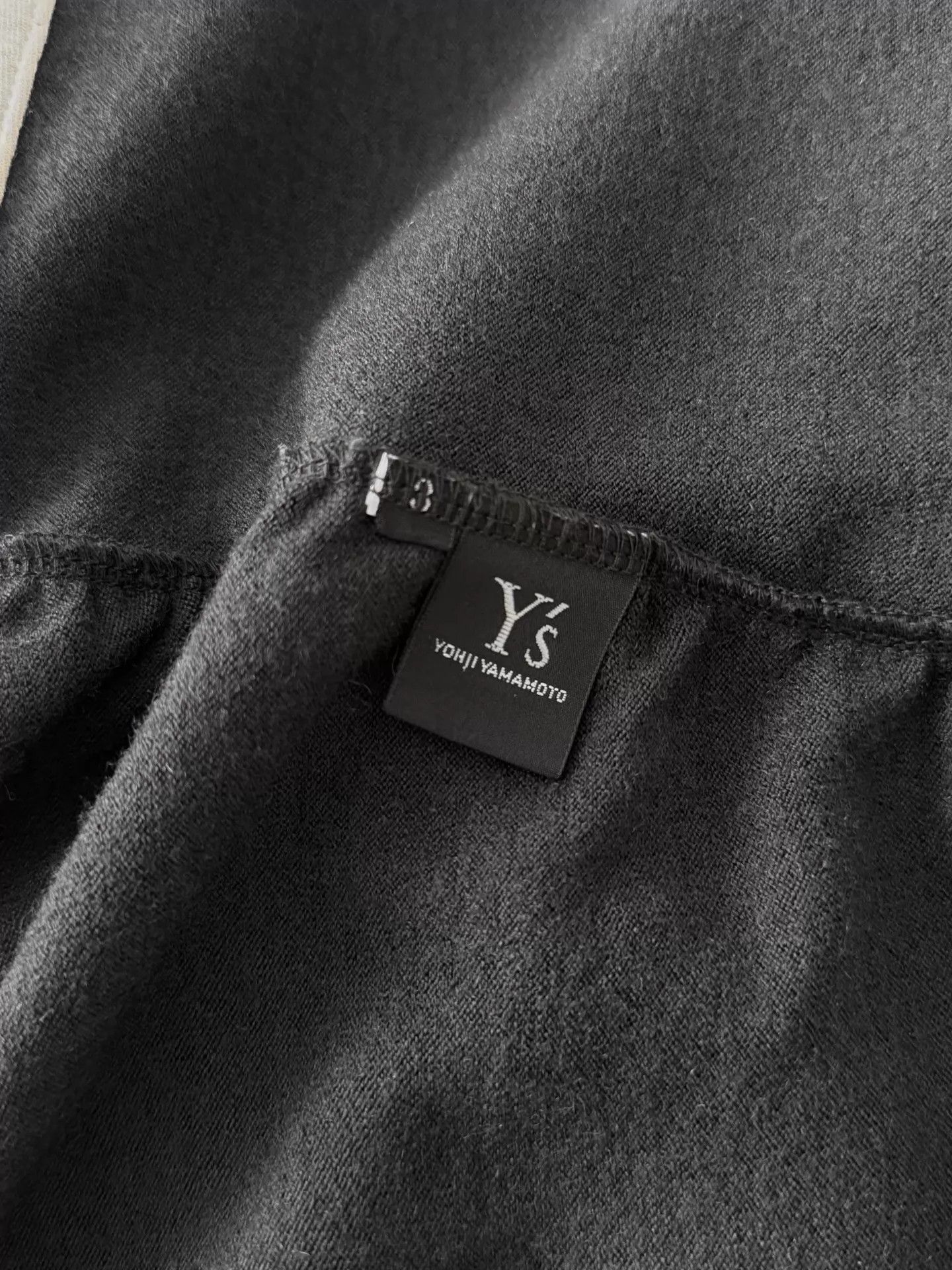 Y's Y's Asymmetric 2-Way Wool Coats Dark Gray Size ONE SIZE - 9 Thumbnail