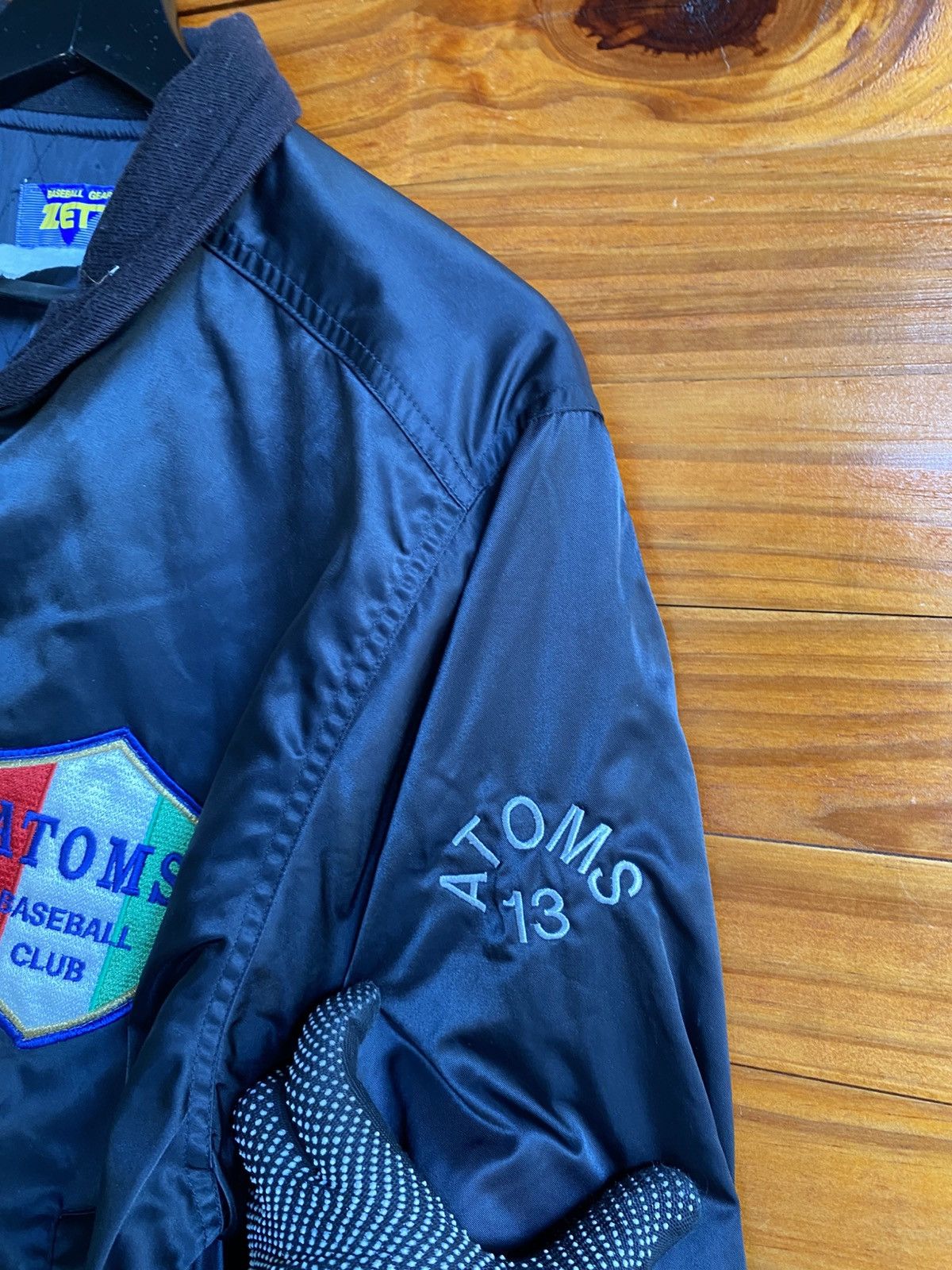 Japanese Brand Vintage ZETT ATOMS Baseball Club Satin Jacket – Japanese Size US M / EU 48-50 / 2 - 10 Thumbnail