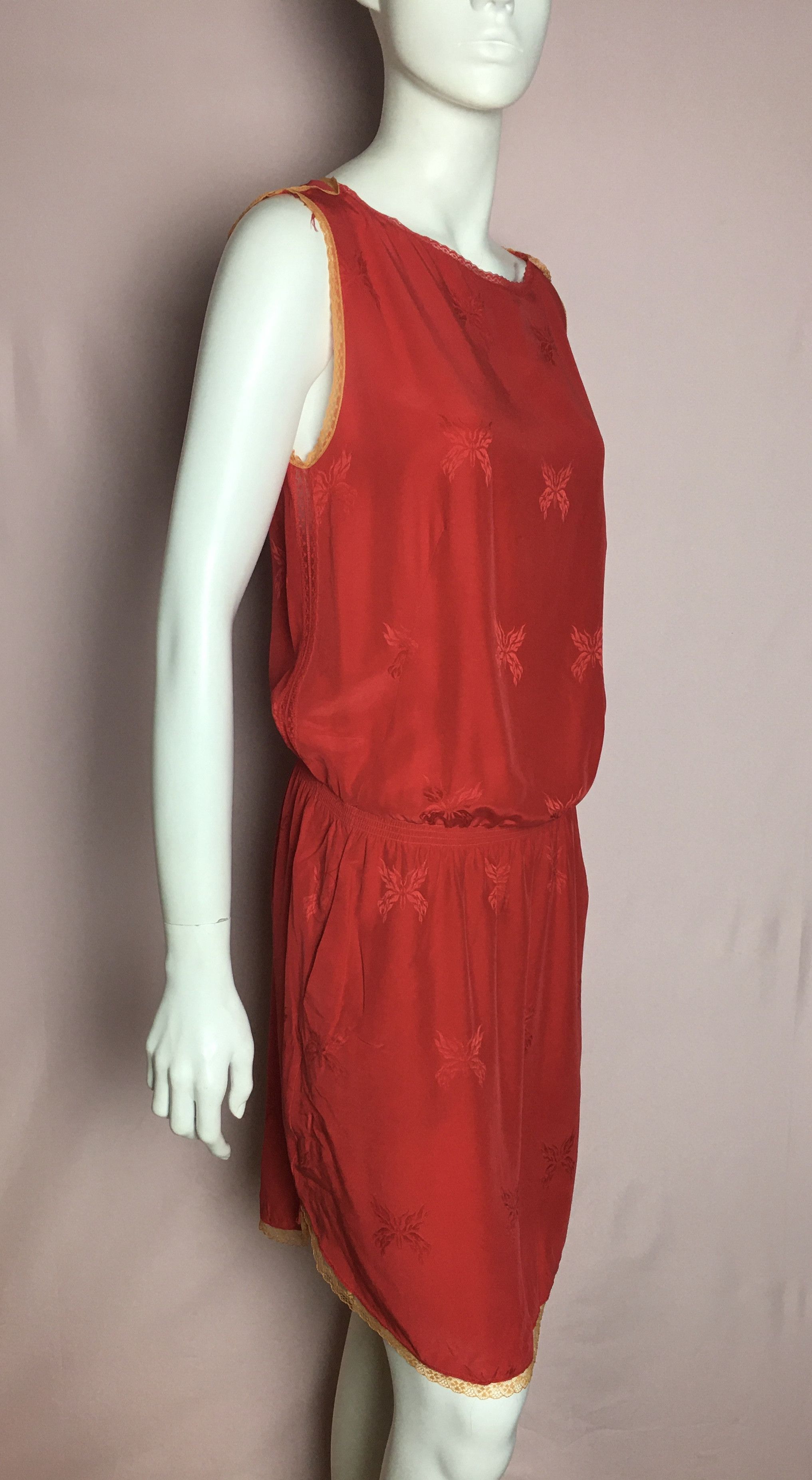 Zadig & Voltaire Zadig & Voltaire Silk Jacquard Red Dress Size S Size S / US 4 / IT 40 - 2 Thumbnail