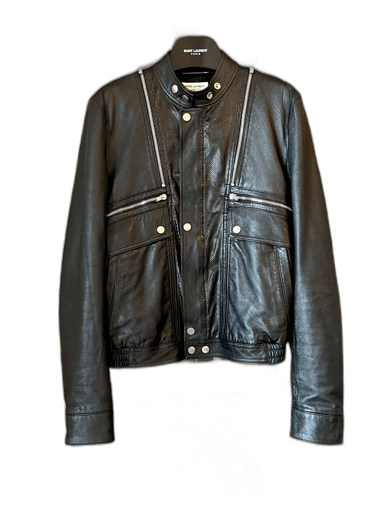 Saint Laurent Paris saint laurent 15fw snakeskin with special multi-zip leather Size US M / EU 48-50 / 2 - 6 Thumbnail
