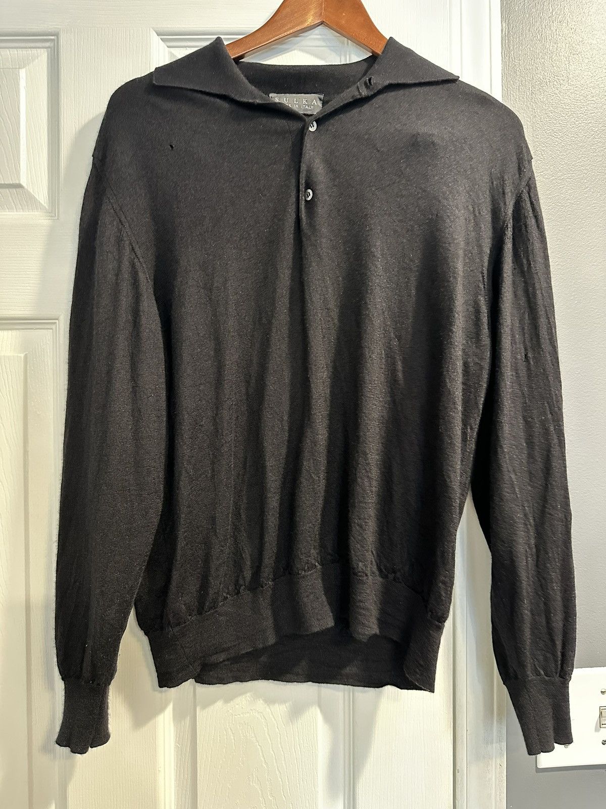 Sulka Sulka Long Sleeve Polo Size US M / EU 48-50 / 2 - 1 Thumbnail