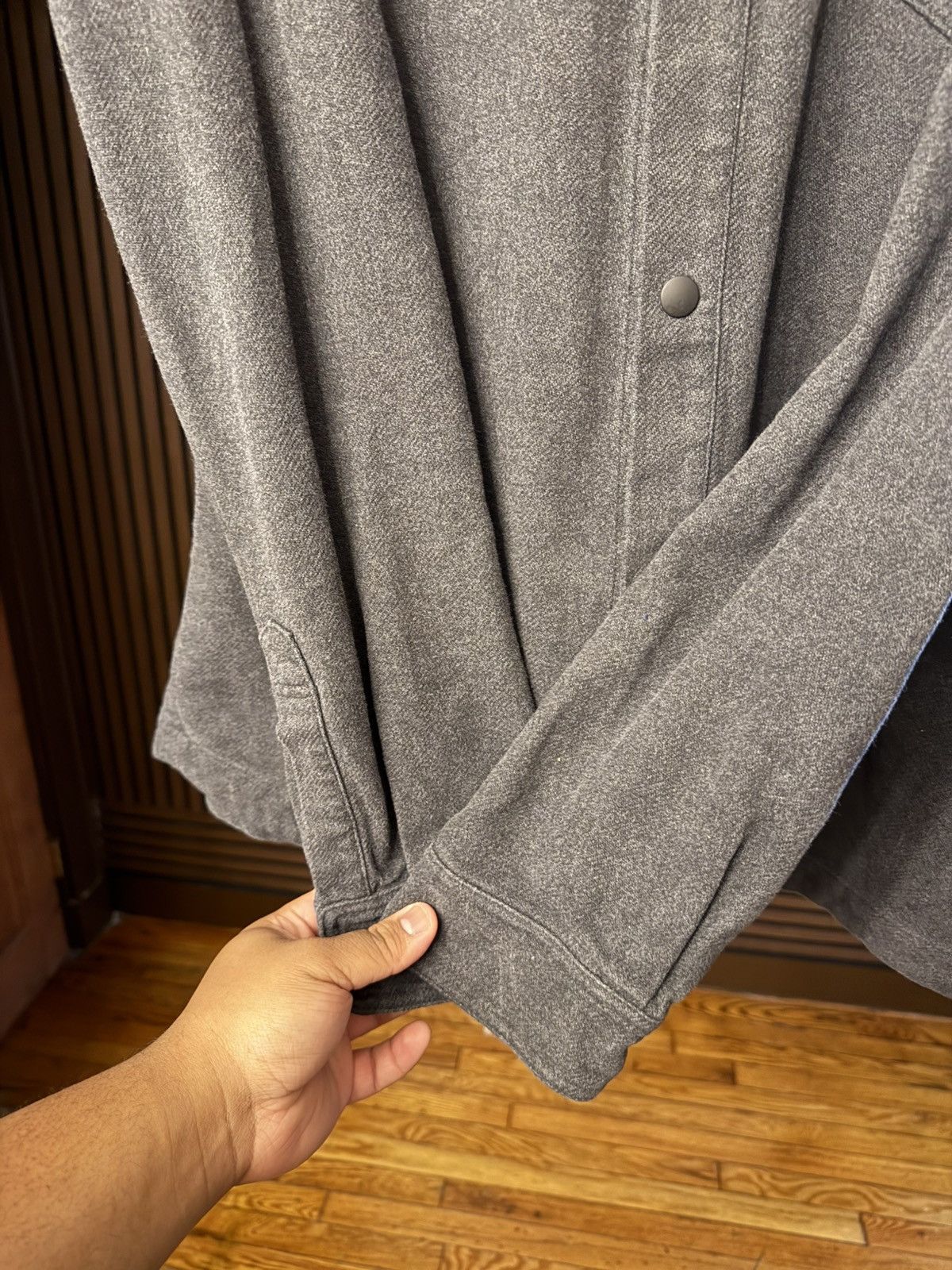 Palm Angels Palm Angels Monogram Cotton Gray Jacket Size Large 52 EU Size US L / EU 52-54 / 3 - 3 Thumbnail