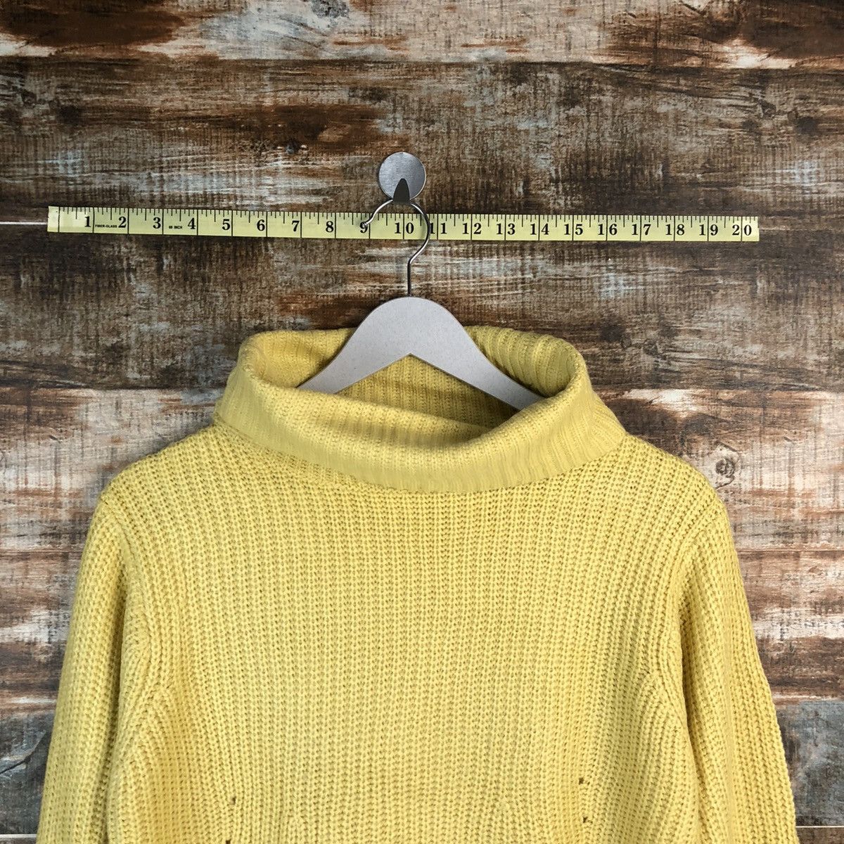 Homespun Knitwear × Japanese Brand A.V.V Standard Yellow Knitwear #A1822 Size M / US 6-8 / IT 42-44 - 4 Thumbnail