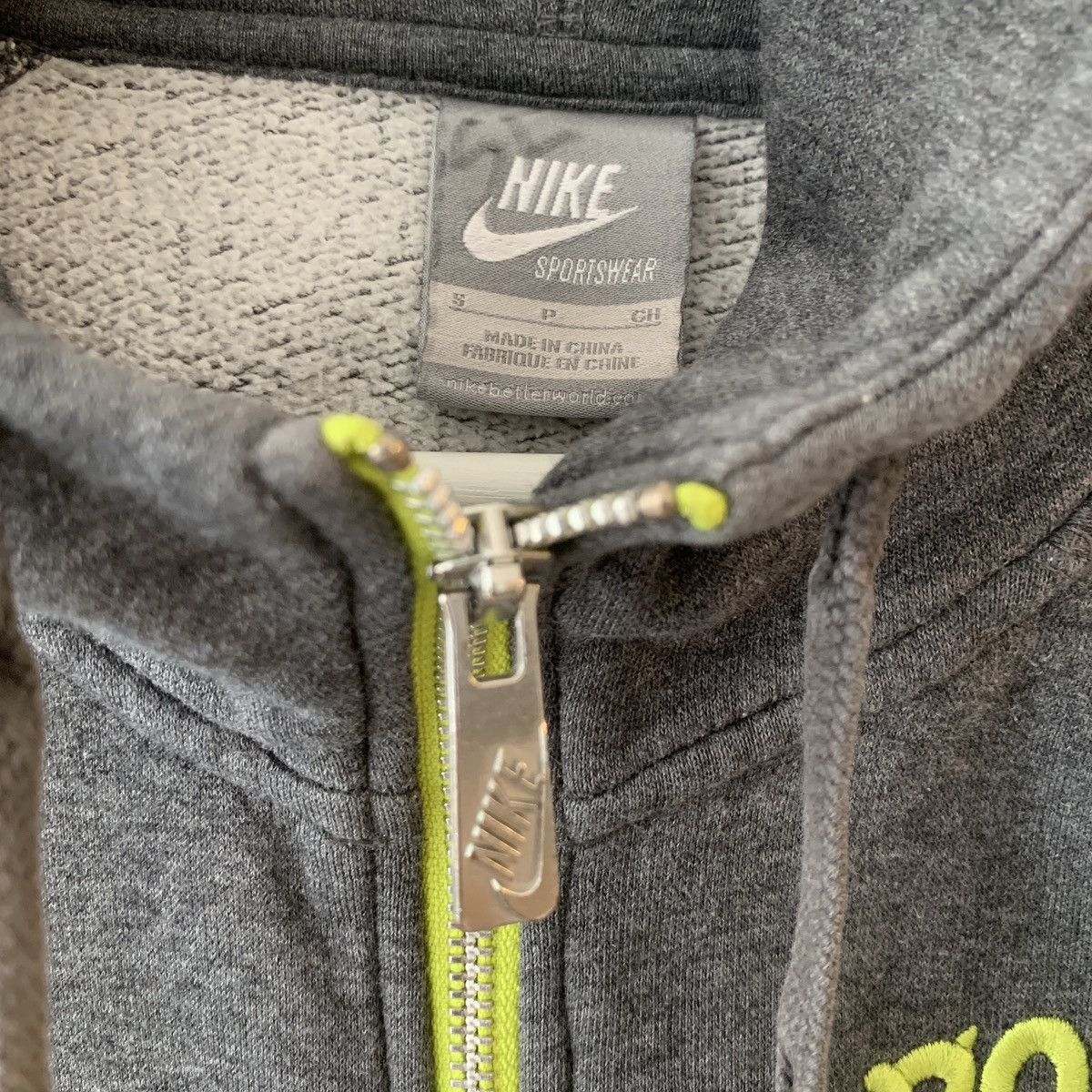Nike × Vintage Vintage Nike Force 92 Zipup Hoodie Sweatshirt Y2K 2000s Size US S / EU 44-46 / 1 - 4 Thumbnail