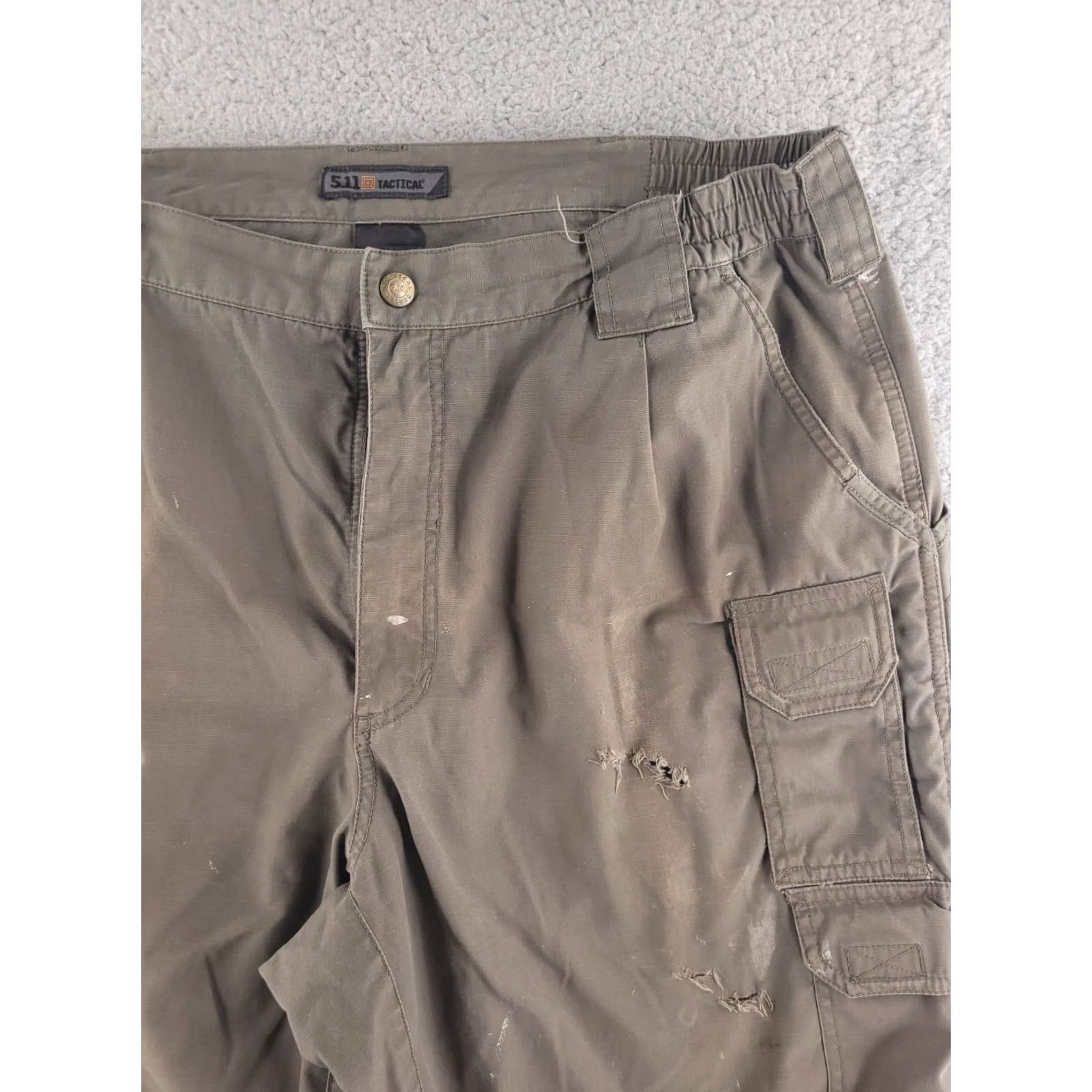 Vintage 511 Tactical Pants Mens 38x28 Brown Ripstop Distressed Workwear Grunge Cargo Jeans Size US 38 / EU 54 - 6 Thumbnail