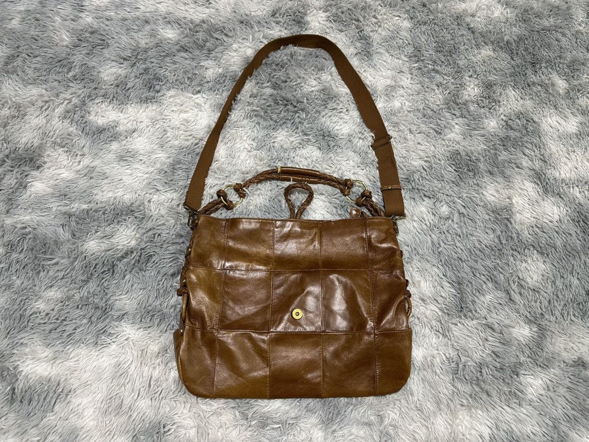 GOA 🔥Y2K Archived G.o.a Patchwork Leather Crossbody Bag 2-ways Size ONE SIZE - 9 Thumbnail