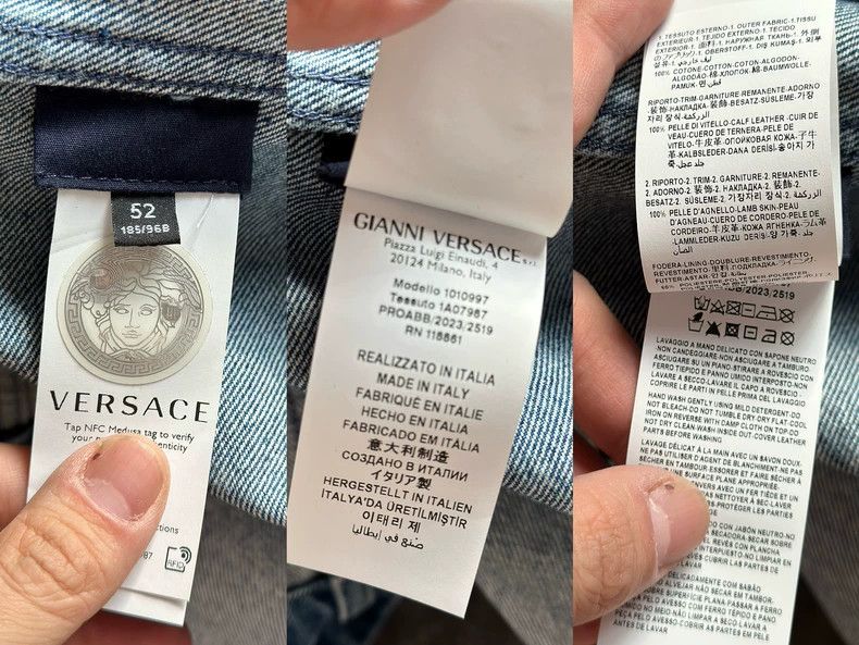 Versace Versace Denim trench coat is medium and long Size US XL / EU 56 / 4 - 5 Thumbnail