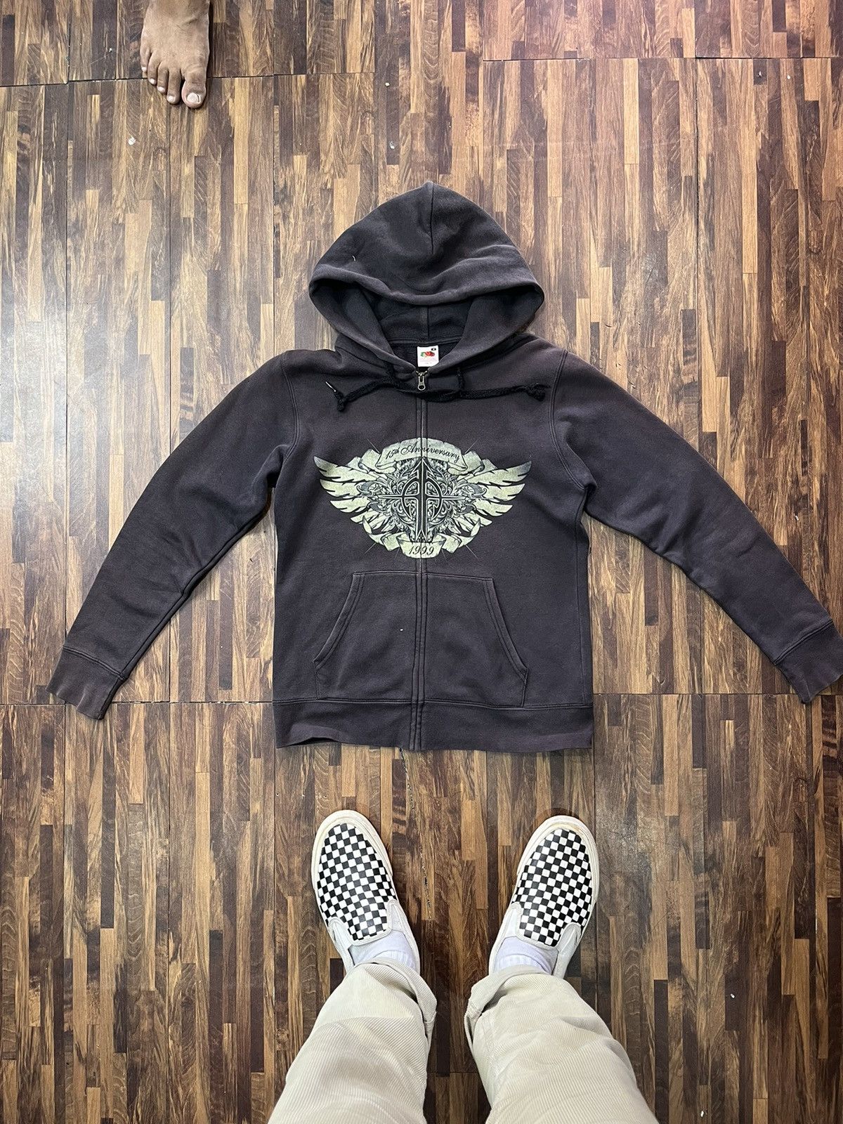 Band Tees × Vintage Vintage Sonata Arctica Faded Zip Hoodie Size US M / EU 48-50 / 2 - 1 Thumbnail