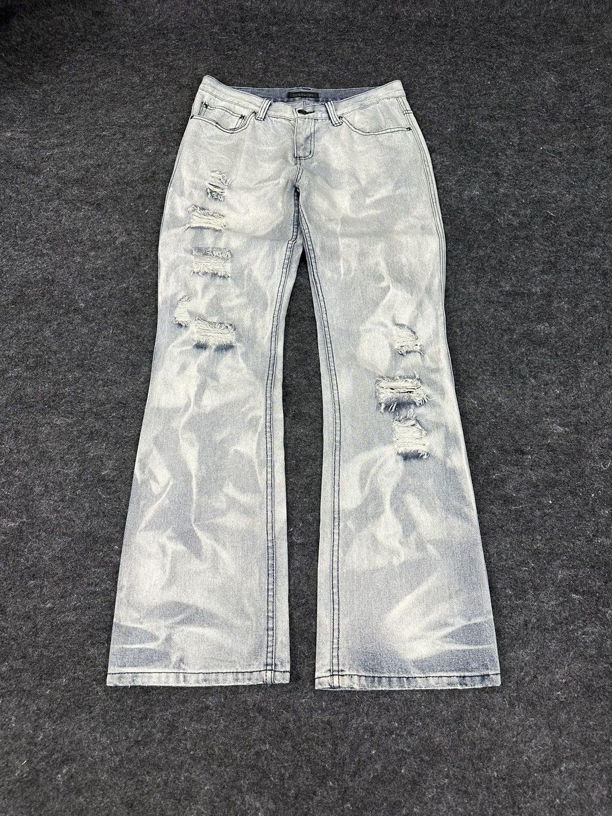 If Six Was Nine Vintage Zerosail Rock Punk Flare Denim D716 Size US 32 / EU 48 - 1 Thumbnail