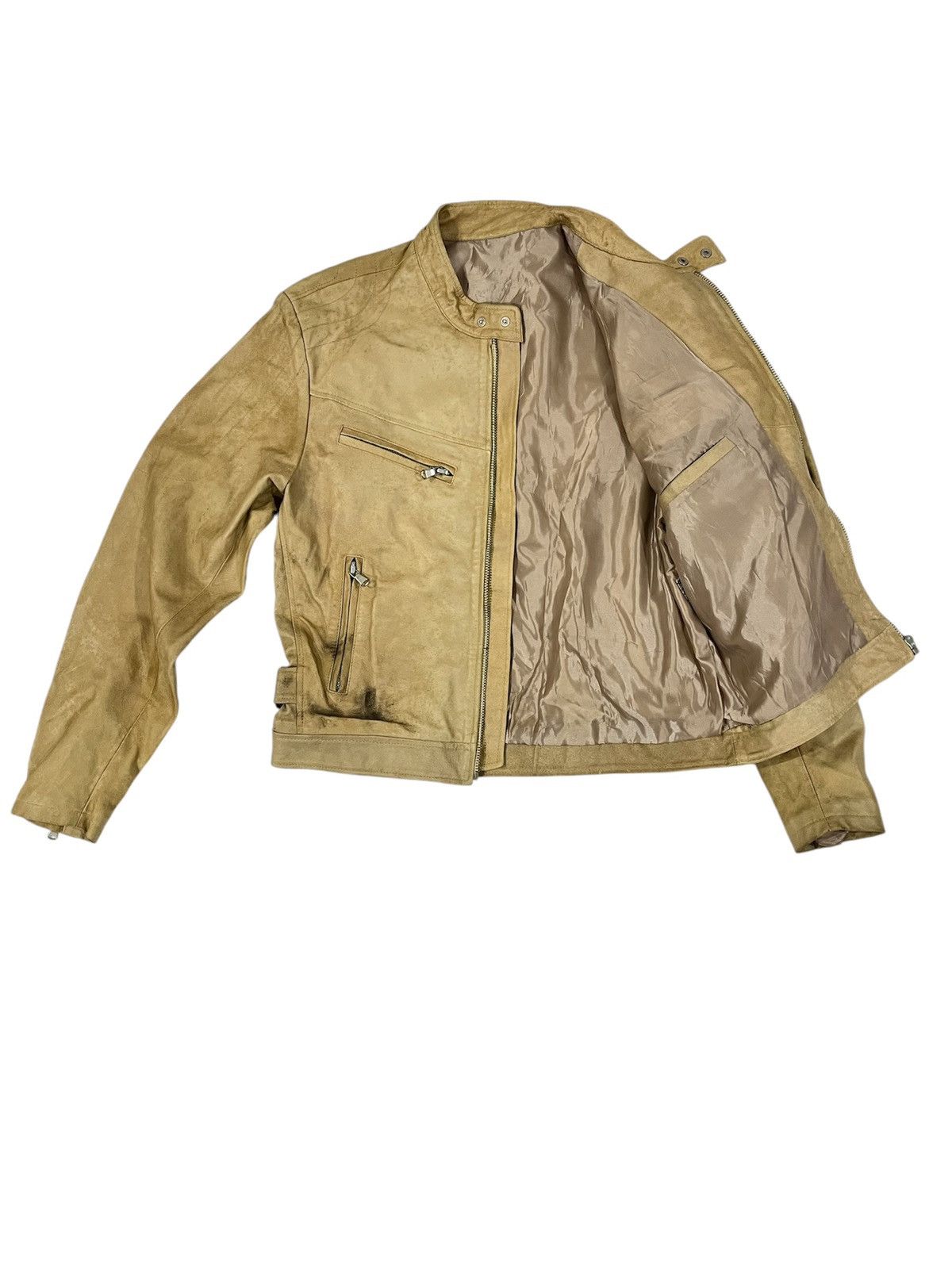 Vera Pelle Full Leather Inspired Gucci Cafe Design Motor Jacket Size US M / EU 48-50 / 2 - 4 Thumbnail