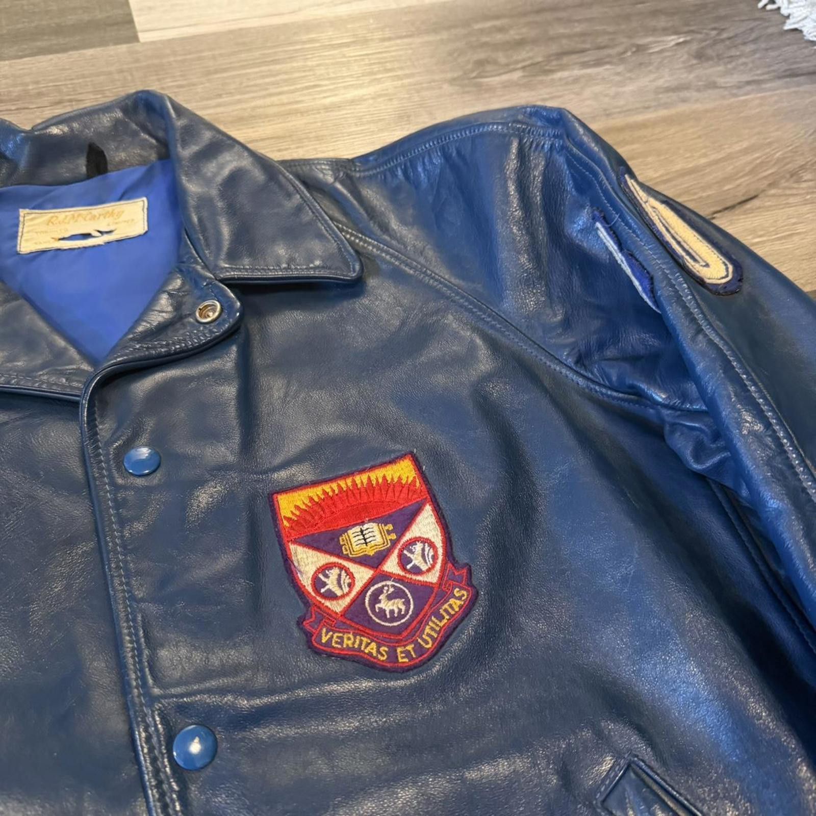 Other Vintage western university leather jacket 1980 M Size US M / EU 48-50 / 2 - 2 Thumbnail