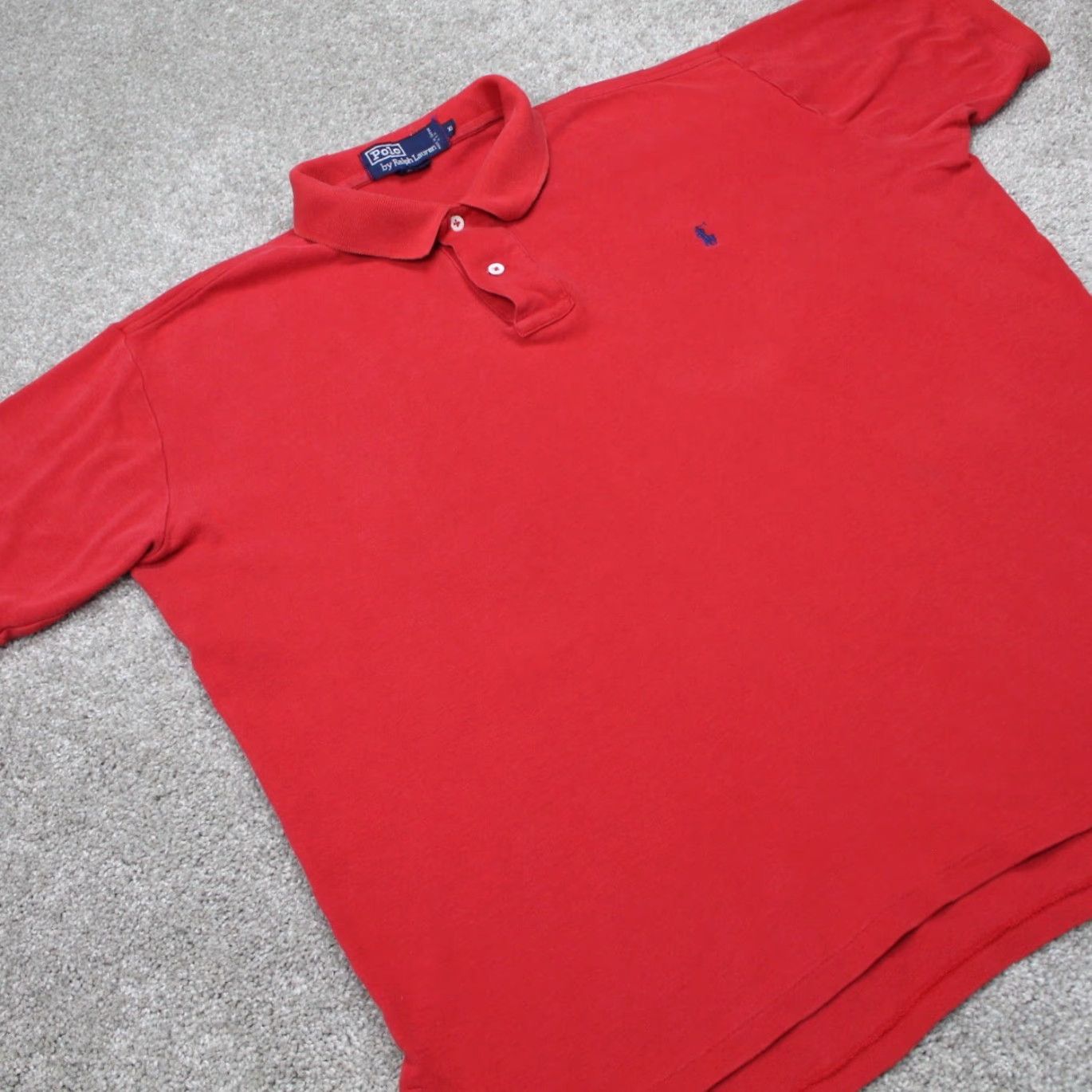 Polo Ralph Lauren Polo Ralph Lauren Polo Shirt Mens XL Red 100% Cotton Short Sleeve Pullover Size US XL / EU 56 / 4 - 5 Thumbnail