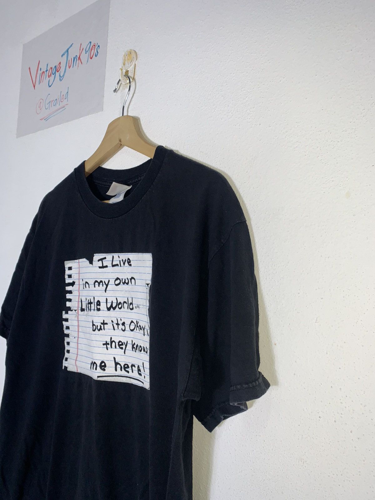 Vintage Vintage 90’s Wording t-shirt Size US M / EU 48-50 / 2 - 3 Thumbnail