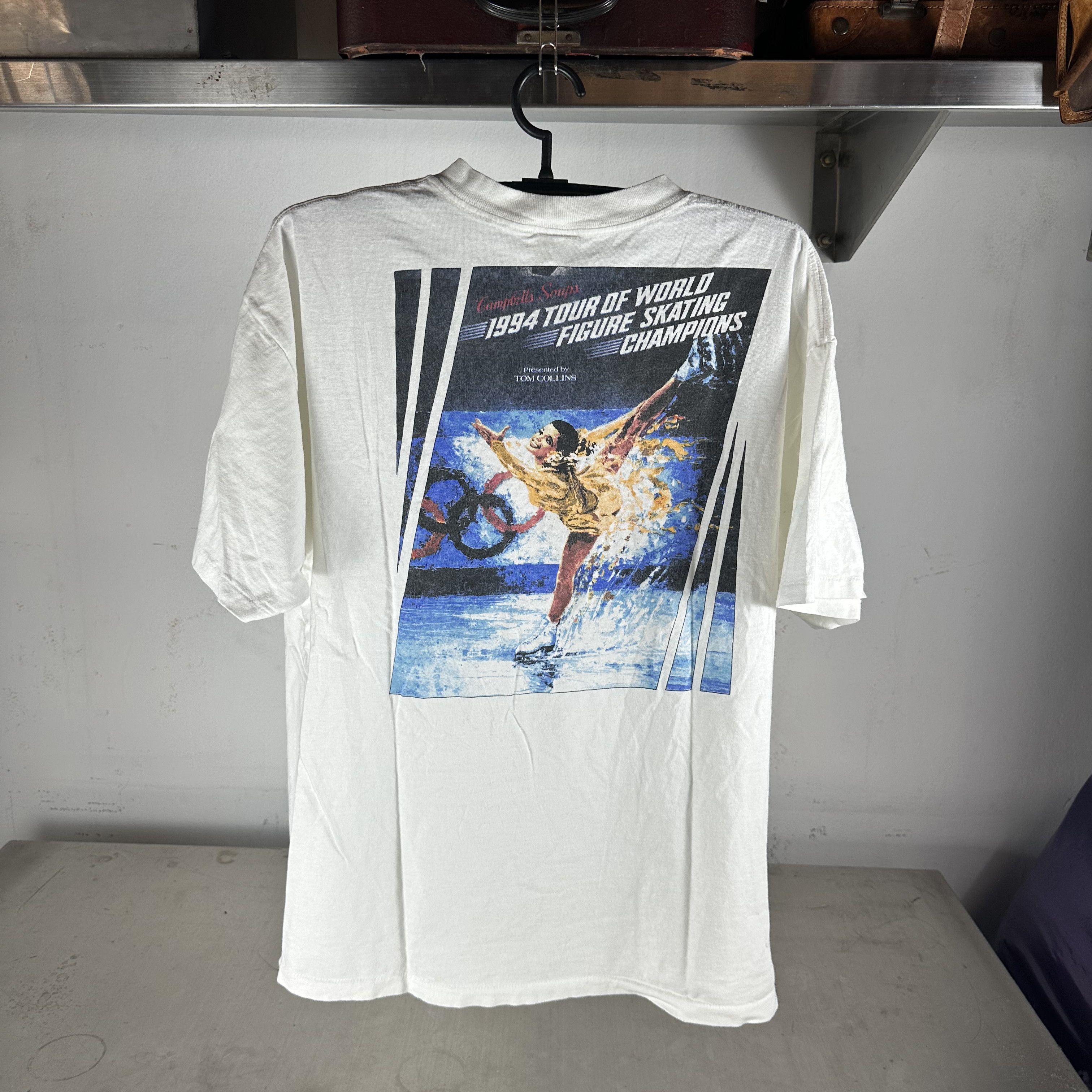 Vintage Campbell's Soups 1994 Tour of World Figure Skating Tee Size US XL / EU 56 / 4 - 1 Thumbnail