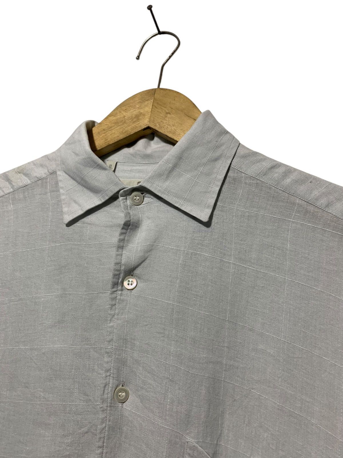 Ermenegildo Zegna Ermenegildo Zegna Linen button up shirt Size US M / EU 48-50 / 2 - 2 Thumbnail