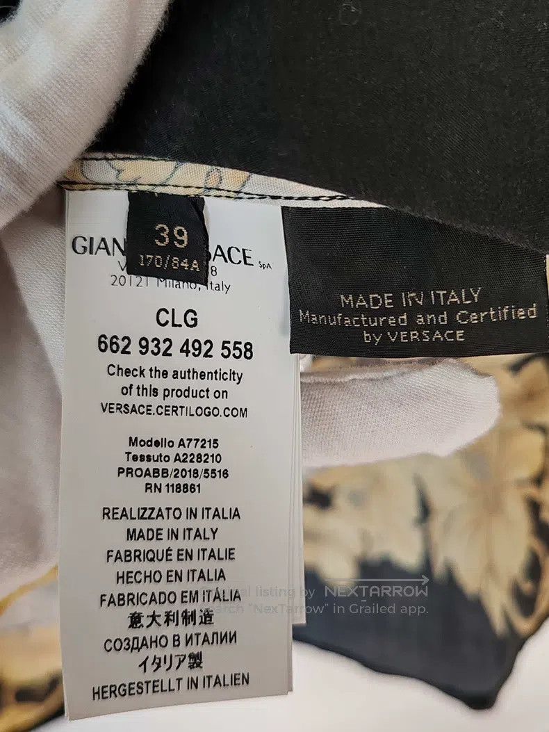 Versace Versace Baroque logo shirt Size US XS / EU 42 / 0 - 4 Thumbnail