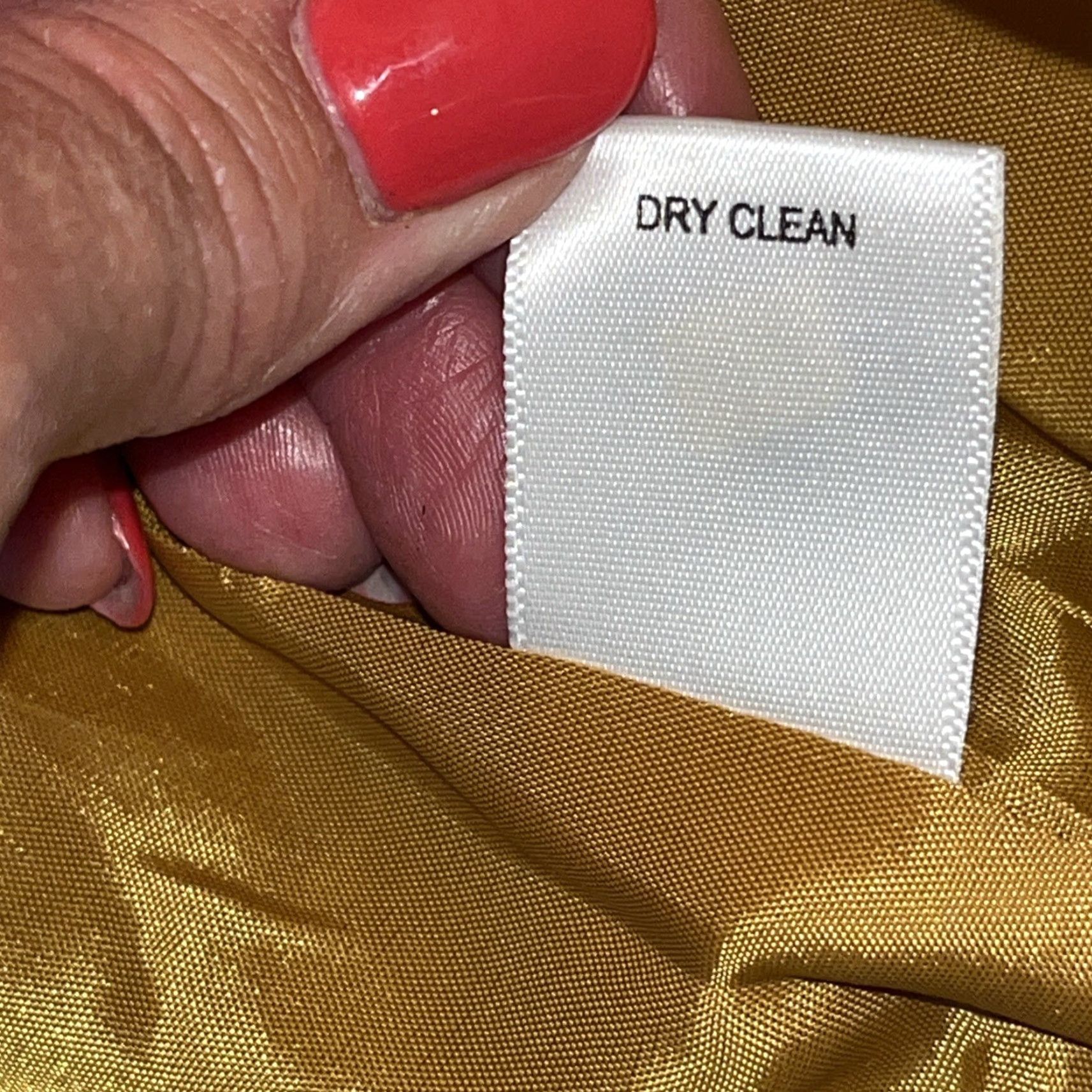 Vintage VINTAGE Relativity Wool Pea Coat Mustard Yellow Short Lined Button Up Straps Double Breasted Petite Womens PM Size 32" / US 10 / IT 46 - 5 Thumbnail