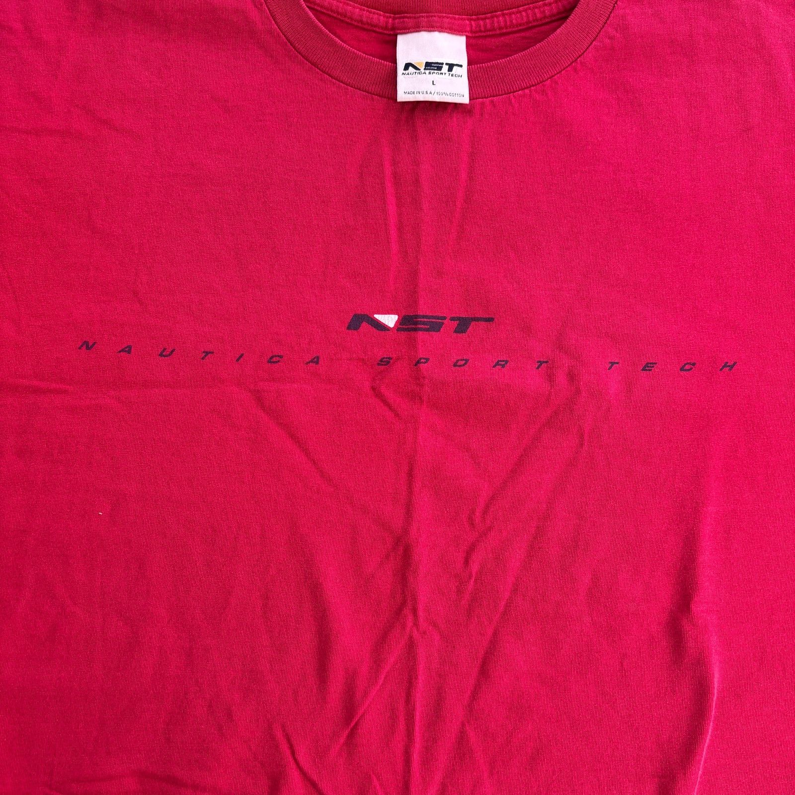 Nautica × Vintage Vintage red cotton Nautica Sport Tech tee shirt L to XL Size US L / EU 52-54 / 3 - 4 Thumbnail
