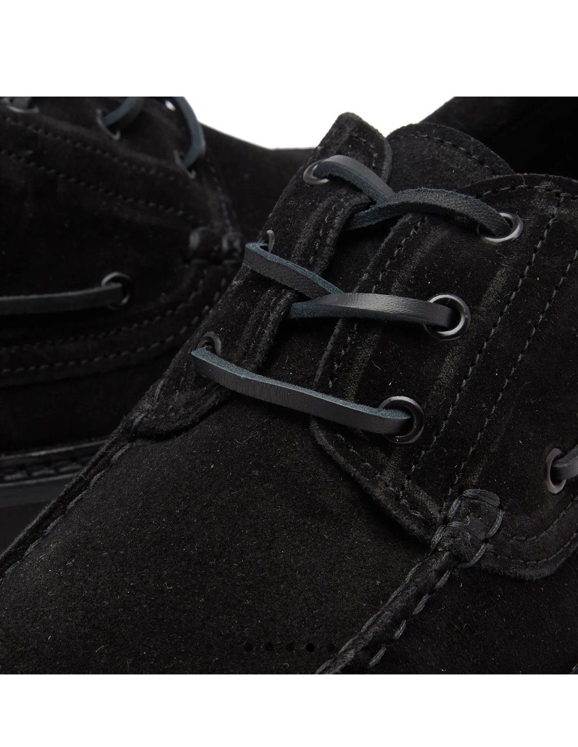 VINNY's VINNY’S Aztec Boat Shoe - Black Suede Size US 10.5 / EU 43-44 - 4 Thumbnail