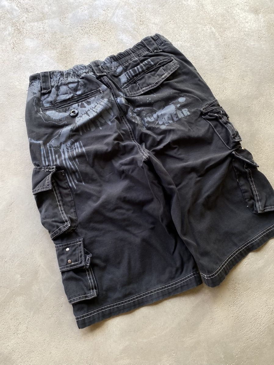 If Six Was Nine × Japanese Brand × Le Grande Bleu (L.G.B.) Rare Design Faded Cargo Multipocket Skull Punk Pants Size US 32 / EU 48 - 8 Thumbnail