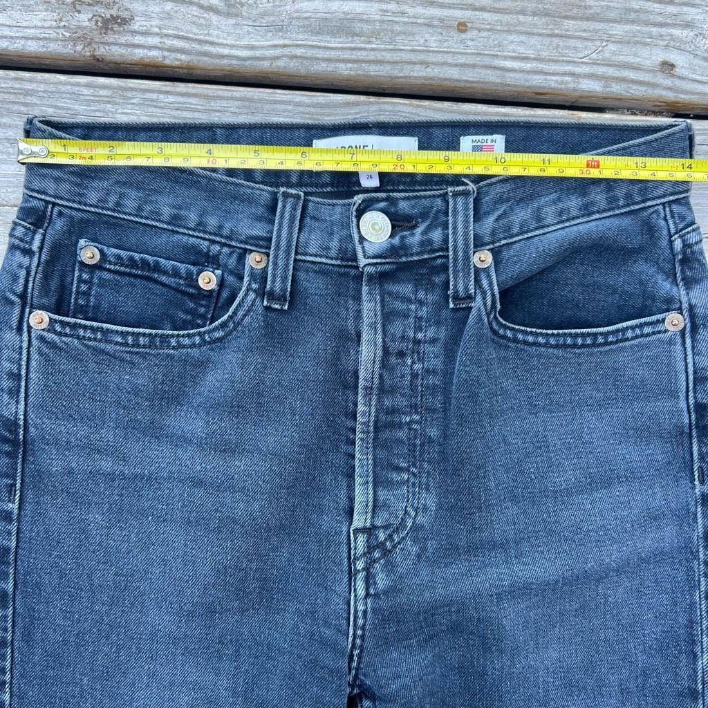 RE/DONE RE/DONE Originals High-Rise Skinny Leg Ankle Jeans in Worn B Size 26" / US 2 / IT 38 - 4 Thumbnail