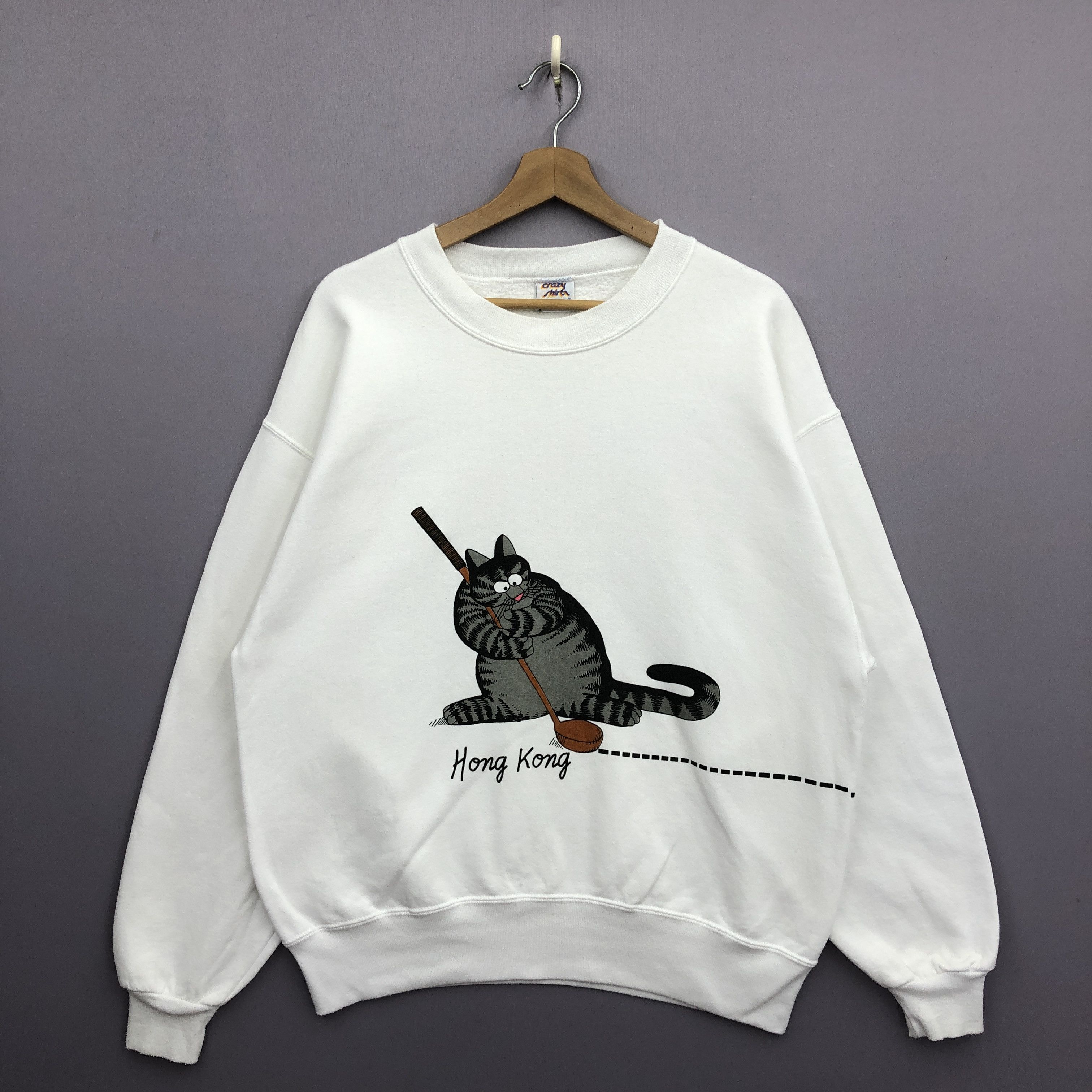 Vintage Vintage Crazy Shirt Sweater BKlibang Hong Kong Sweatshirt Size US M / EU 48-50 / 2 - 1 Thumbnail