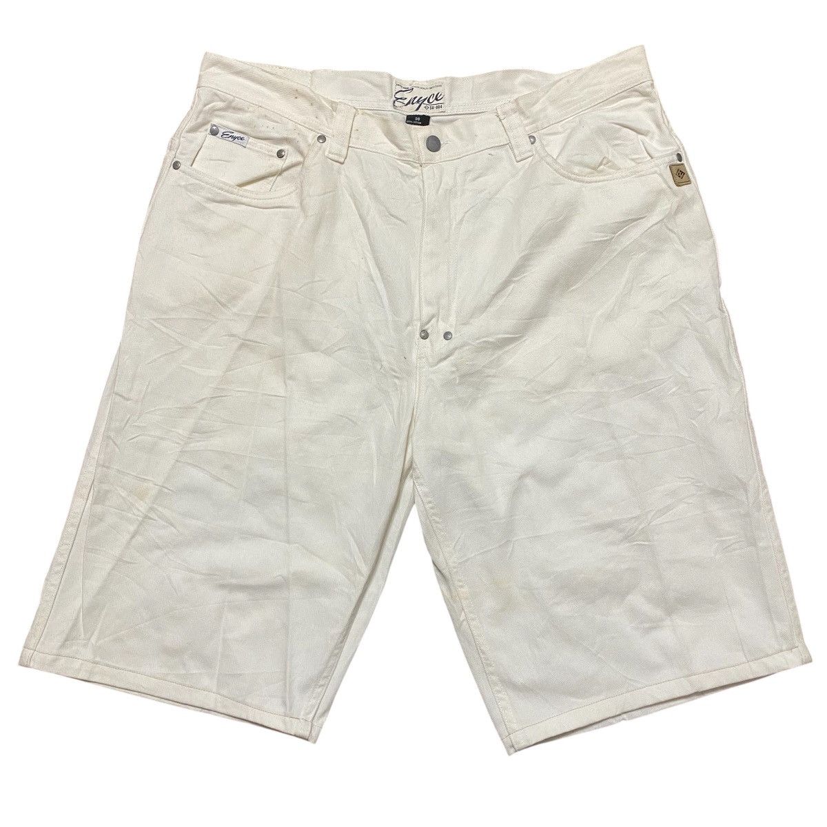 Enyce Vintage Y2K Enyce Baggy White Jorts Size US 38 / EU 54 - 1 Thumbnail