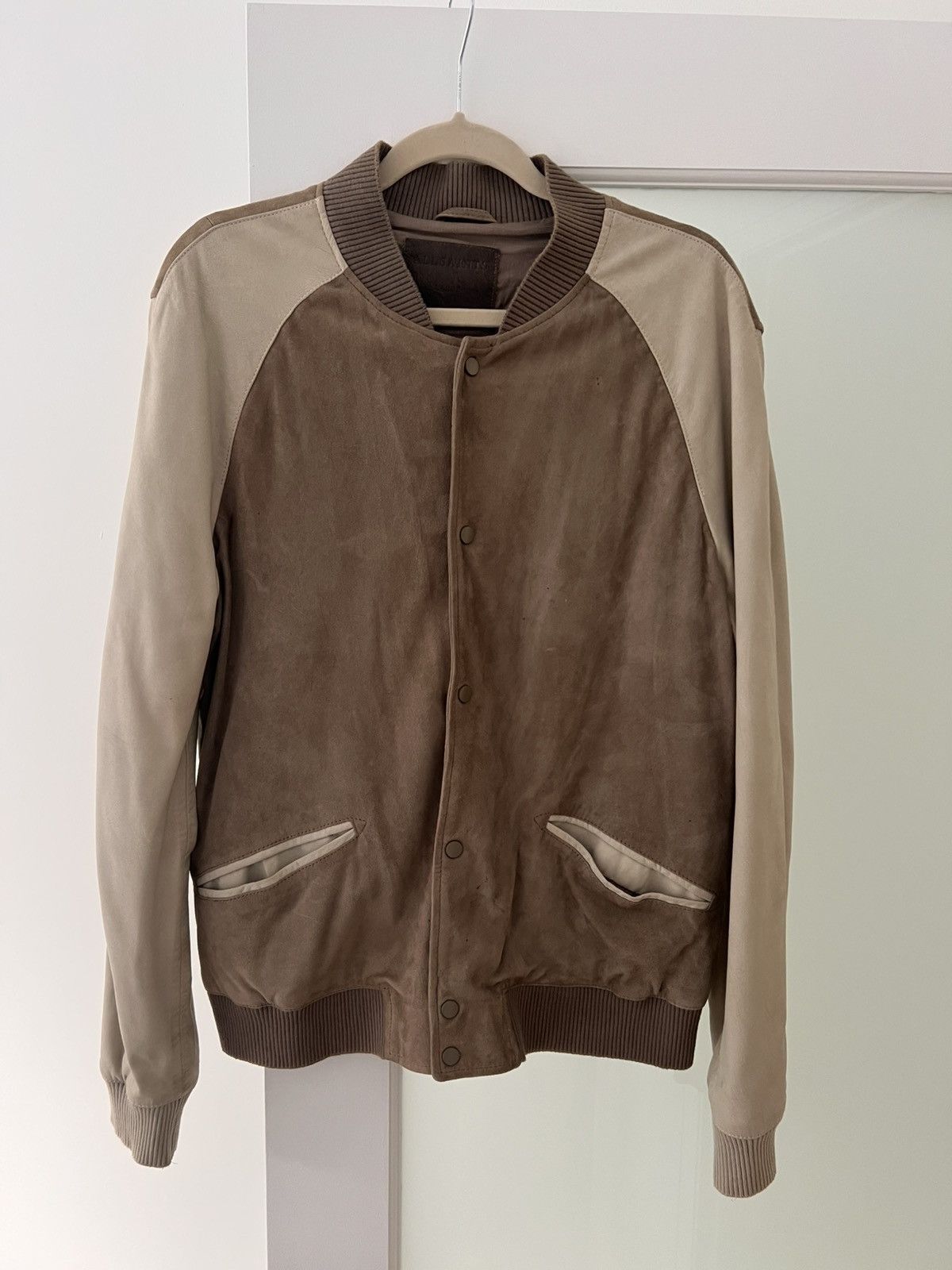 Allsaints All Saints Suede Bomber Jacket Size US L / EU 52-54 / 3 - 1 Thumbnail
