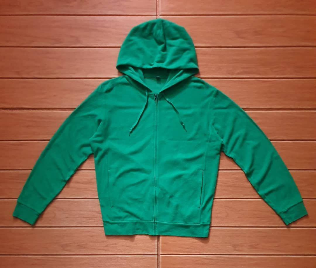 Japanese Brand Uniqlo green colour green hoodie sweater Size L / US 10 / IT 46 - 1 Thumbnail