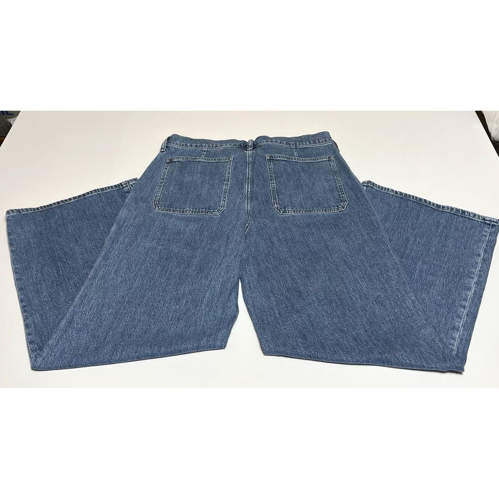 J.Crew J. Crew Camp-Pocket Wide Leg Jeans Womens 33x29 Denim Blue Boho Hippie Retro 90s Y2K Grunge Rock Hip Hop Baggy Style CH914 Jeans Size 24" / US 00 / IT 34 - 2 Thumbnail