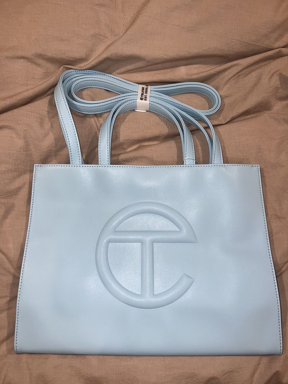 Telfar TELFAR MEDIUM SHOPPING BAG IN POOL BLUE Size ONE SIZE - 1 Thumbnail