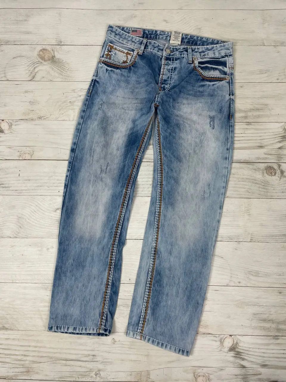 True Religion Vintage True Religion Logan Super T Denim Jeans Baggy 90s Size US 34 / EU 50 - 2 Thumbnail