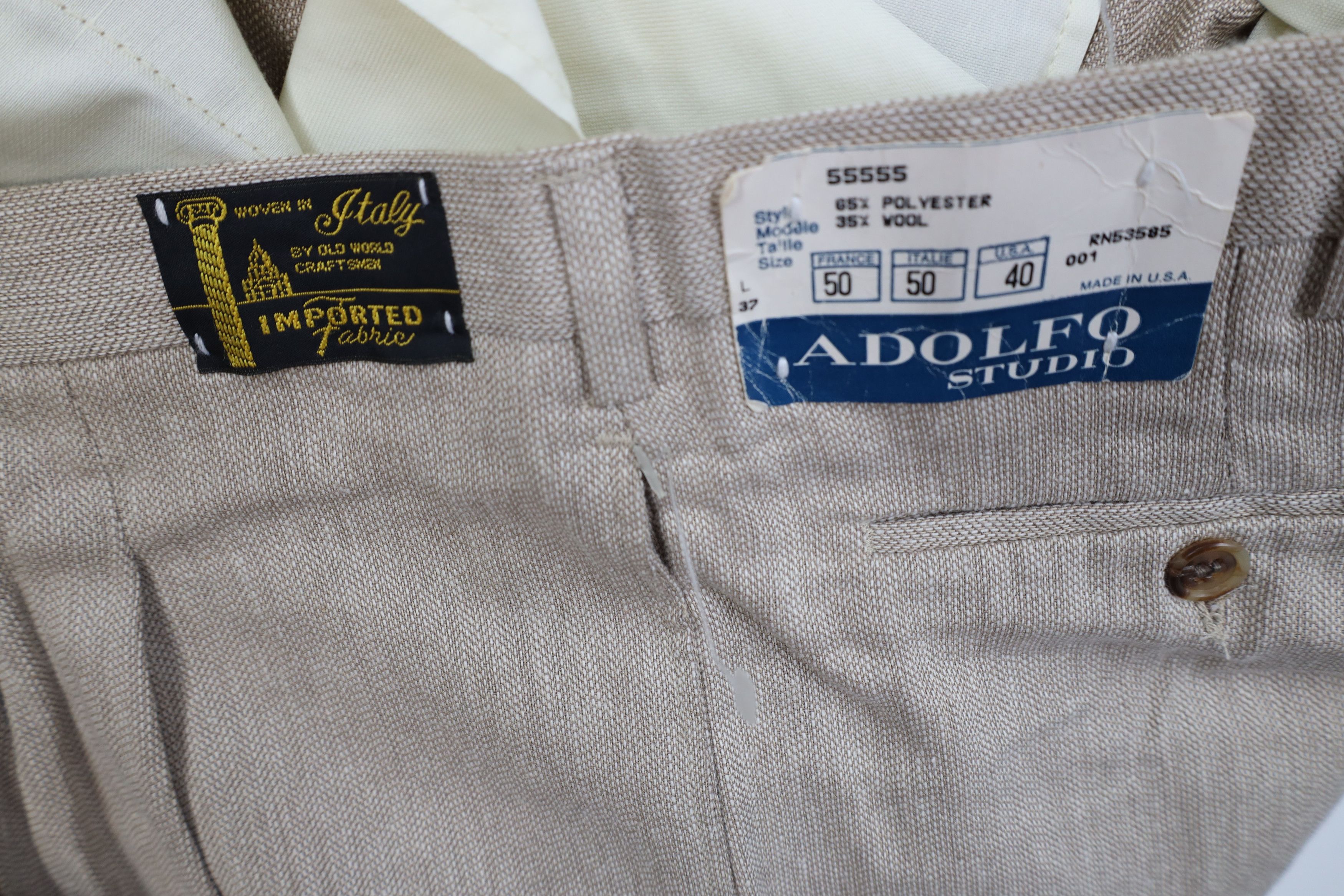 Vintage Deadstock Vintage 70s Streetwear Wool Blend Wide Leg Pants Size US 40 / EU 56 - 9 Thumbnail
