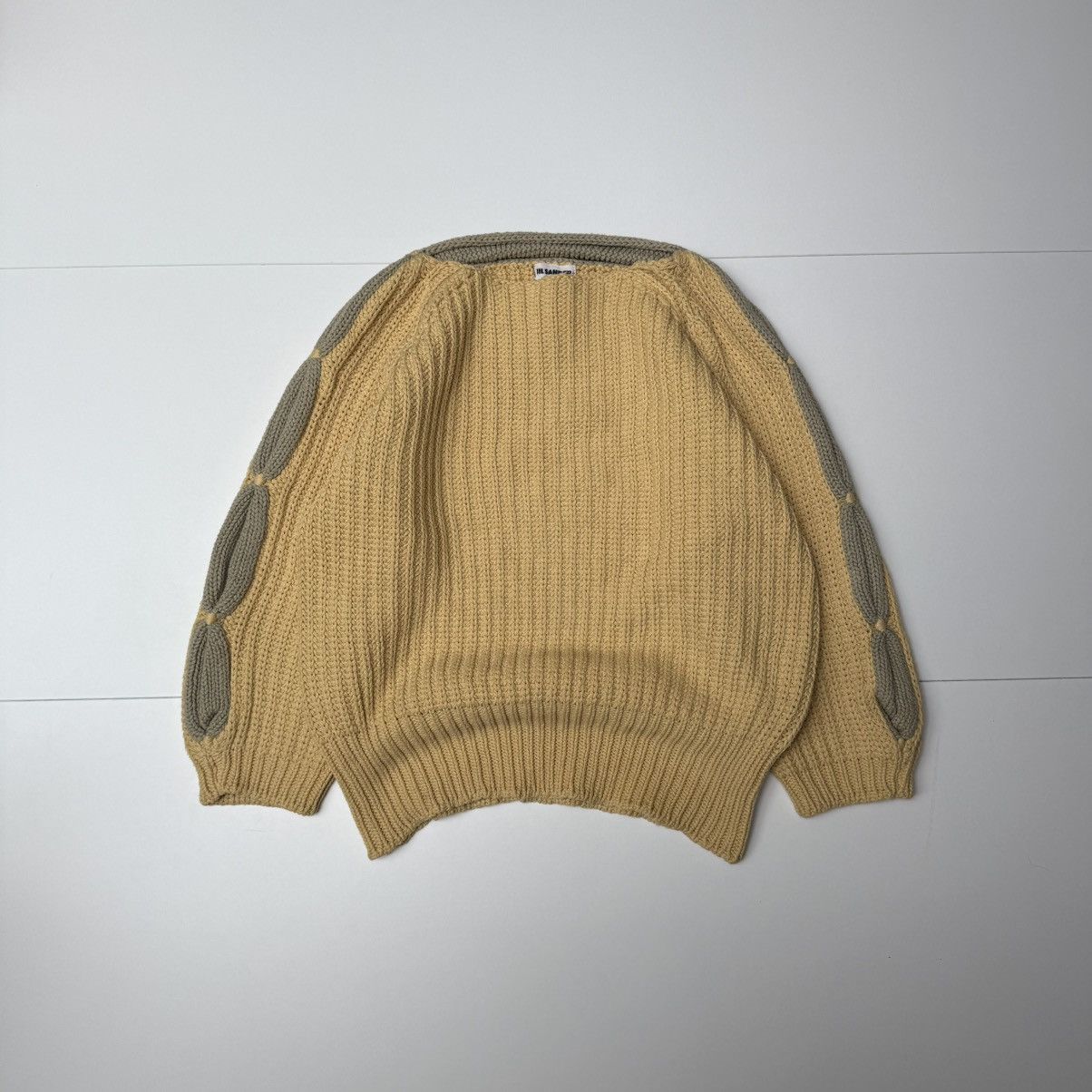 Jil Sander Jil sander+ 2 tone heavyweight chunky knit sweater Size M / US 6-8 / IT 42-44 - 1 Thumbnail