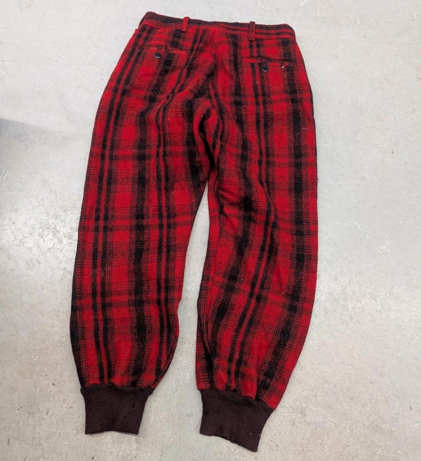 Vintage Vintage 70s Buffalo Plaid Made in Canada Wool Clix Pants Size 38R - 2 Thumbnail
