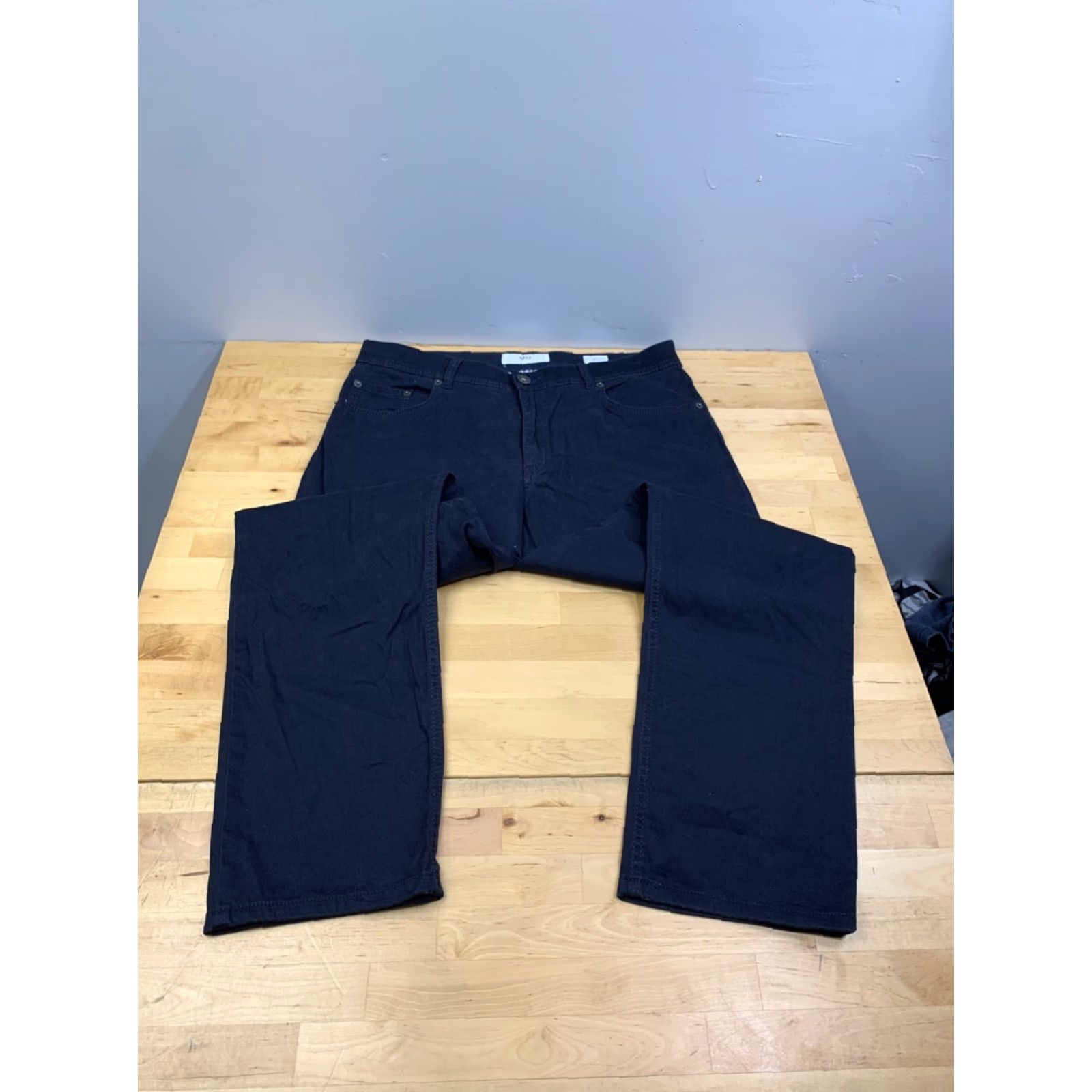 BRAX Brax Cooper Fancy Pants Mens 34x32 Blue Regular Straight Jeans Chino 5-Pocket Design Vintage No Casual Preppy Logo Size US 34 / EU 50 - 4 Thumbnail