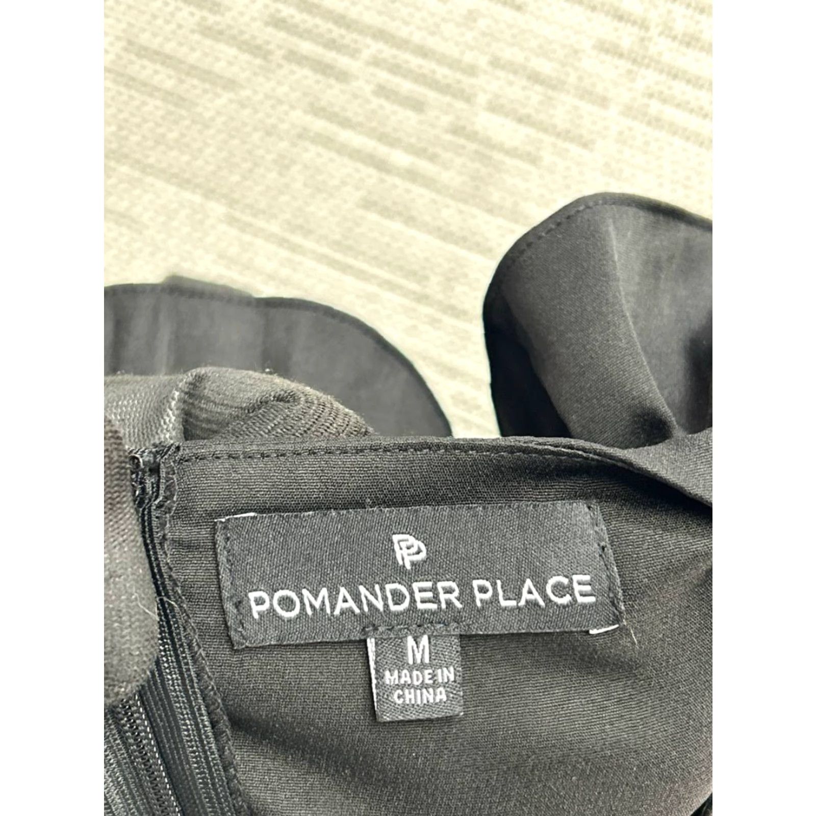 Vintage Pomander Place Dress Womens Medium Gray Blouson Size M / US 6-8 / IT 42-44 - 3 Thumbnail