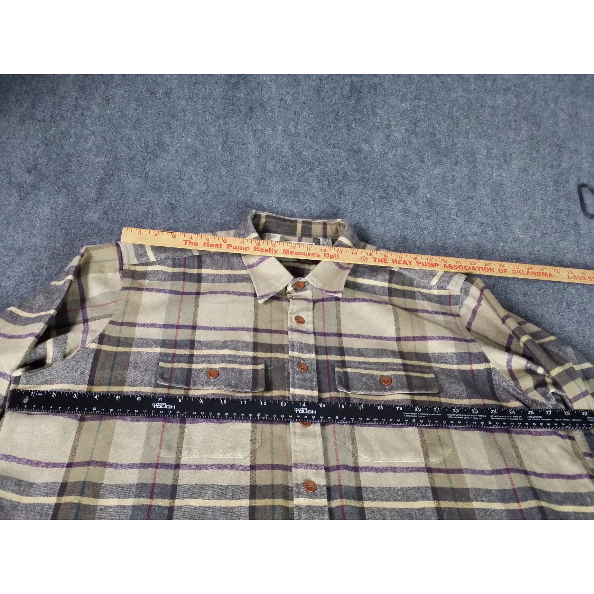 L.L. Bean L.L. Bean Plaid Button Up Shirt Men Sz XXL Chamois Cloth Cot Size US XXL / EU 58 / 5 - 5 Thumbnail