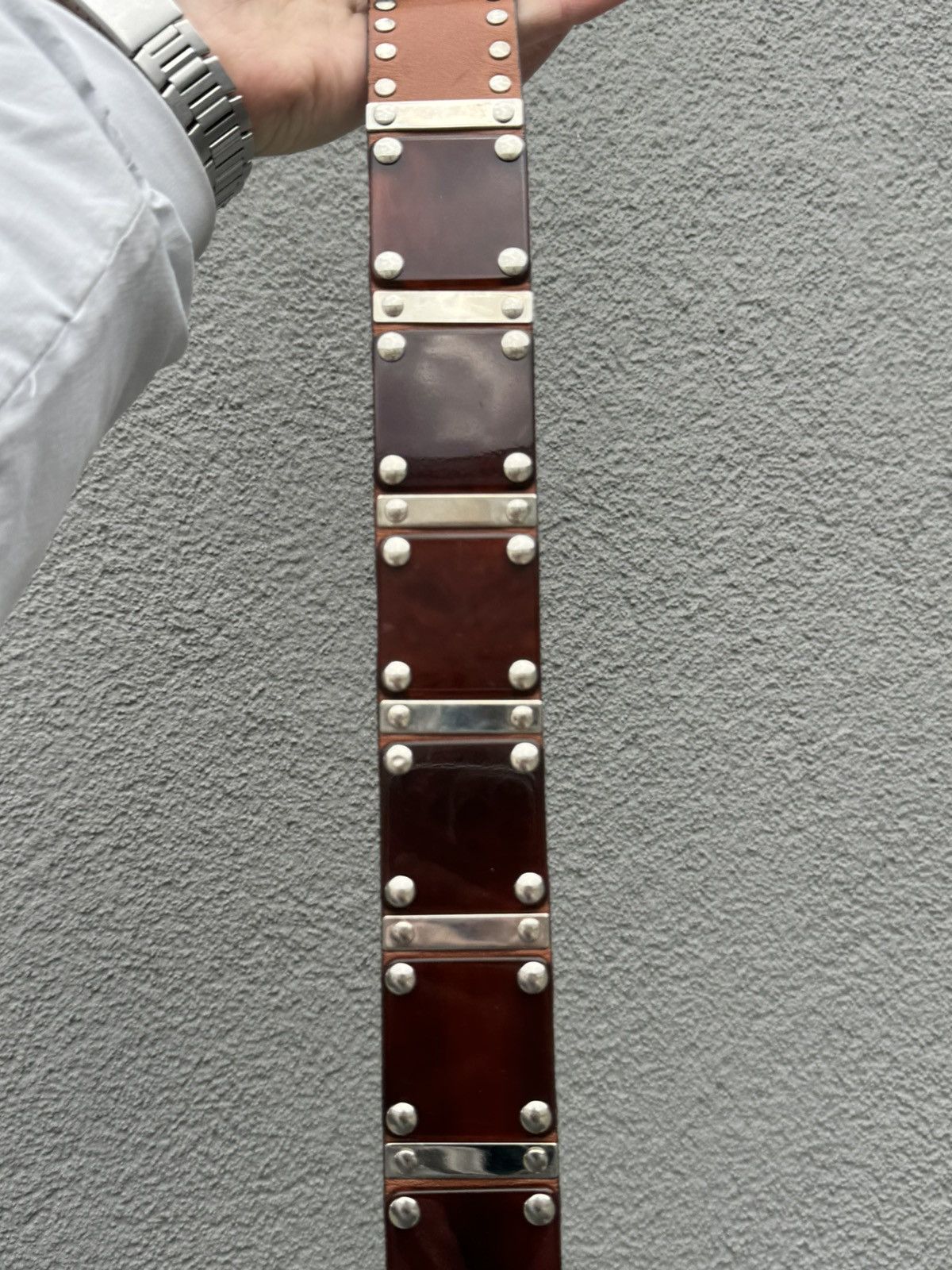 Vintage Nanni Leather Italy Avant-Garde Belt Size ONE SIZE - 7 Thumbnail