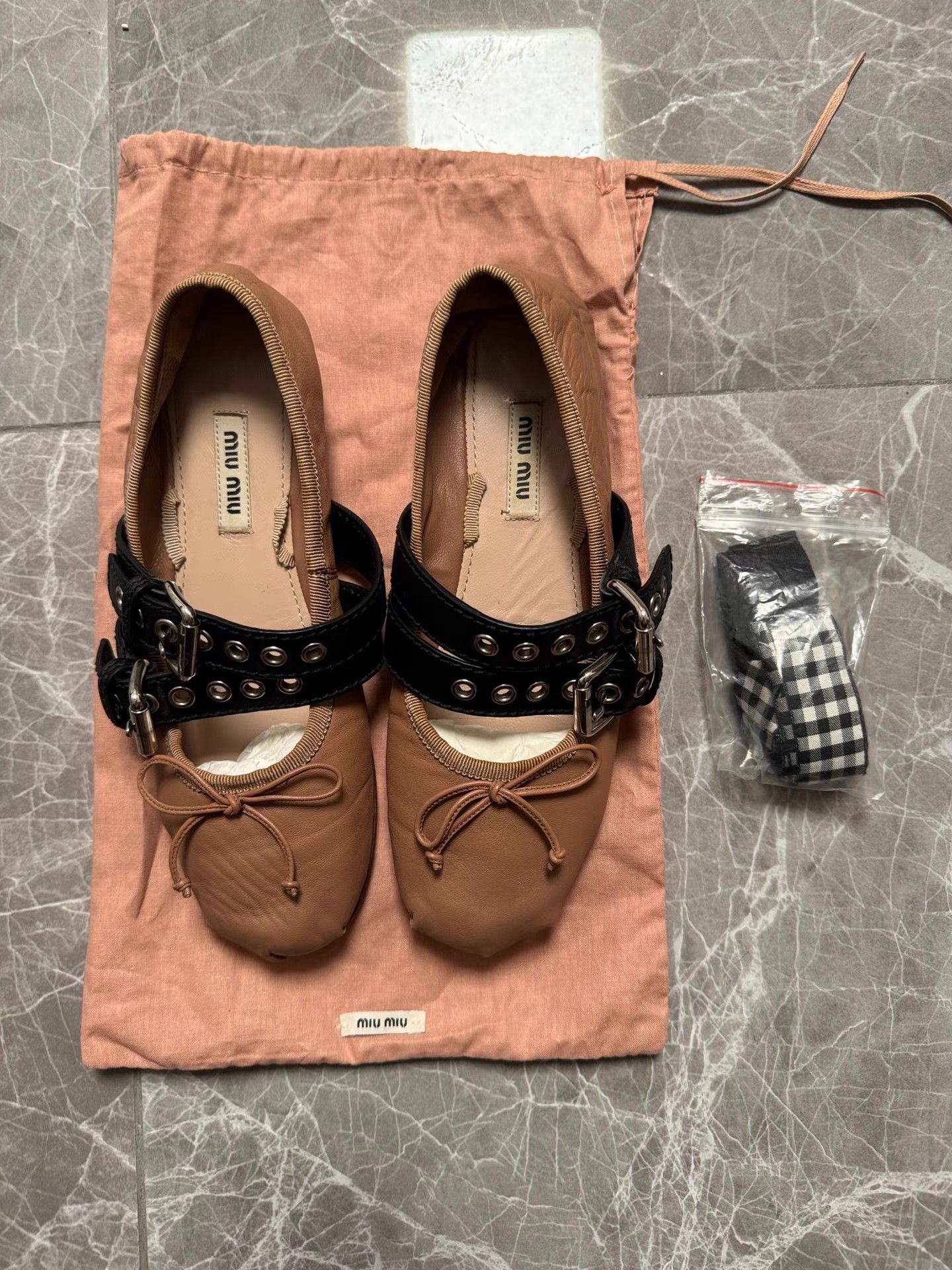 Miu Miu MiuMiu Ballet Flats K6 Size US 6 / IT 36 - 8 Thumbnail