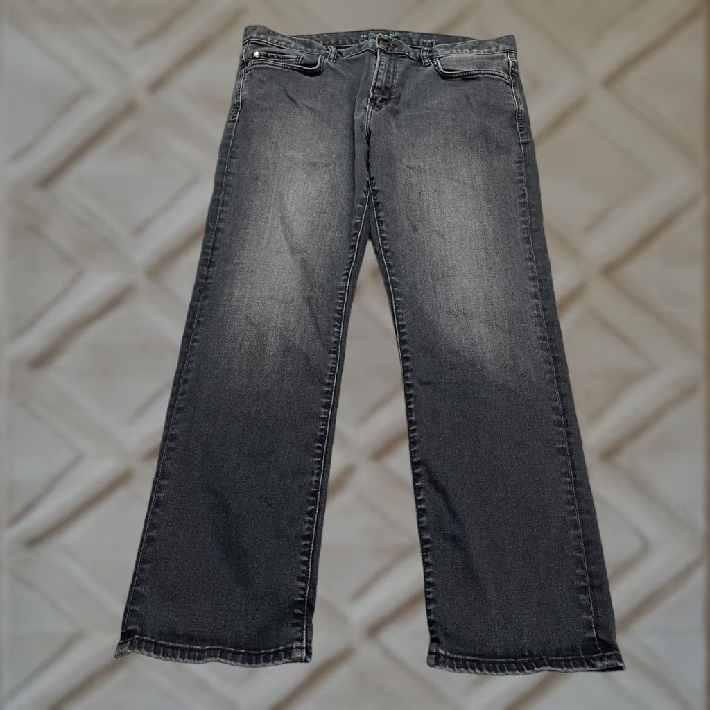 Banana Republic Banana Republic Traveler Slim Fit Denim Jeans Mens 35x30 Black Straight Casual Size US 35 - 1 Thumbnail