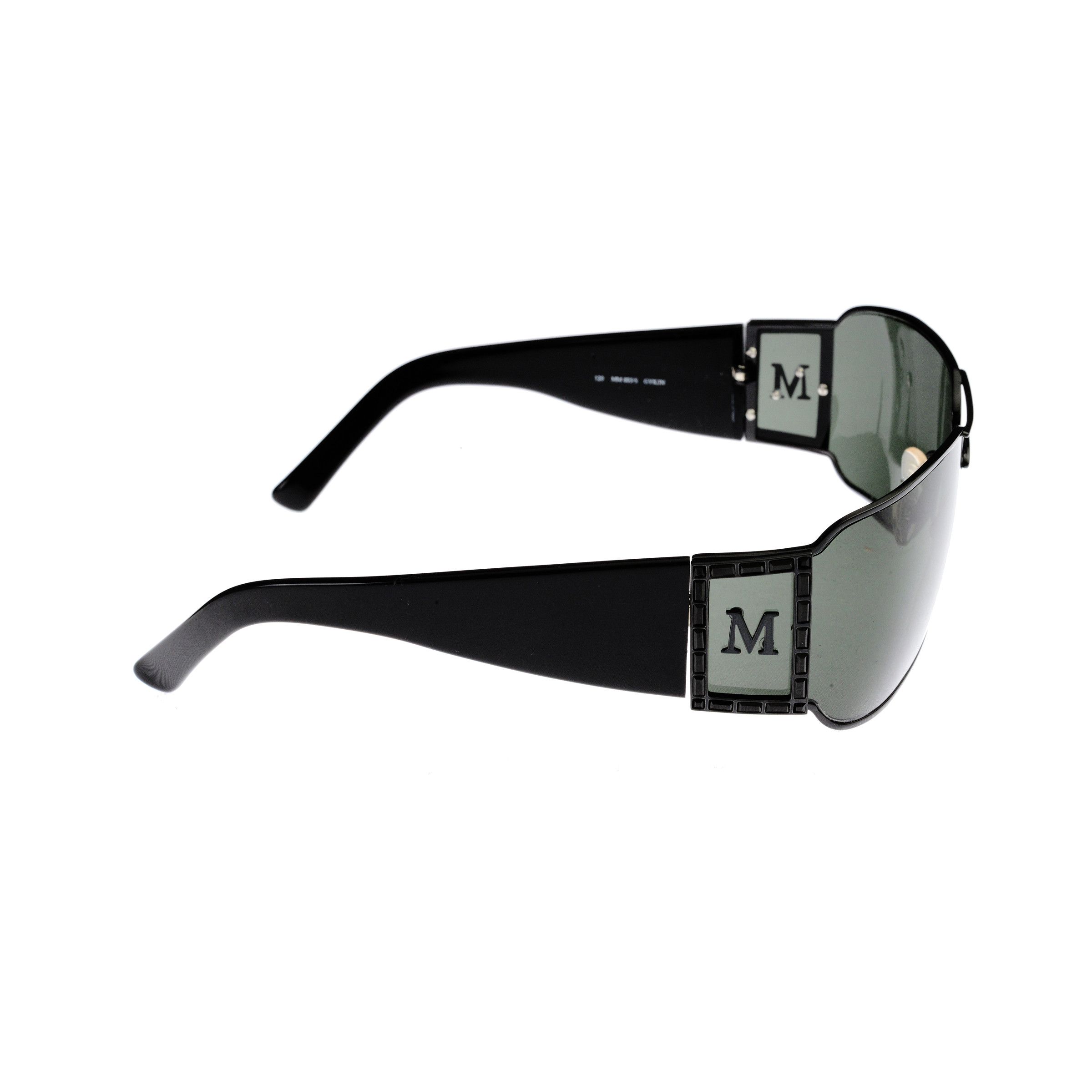 Max Mara Max Mara '00s Black Big Logo Oversized Sunglasses Size ONE SIZE - 4 Thumbnail