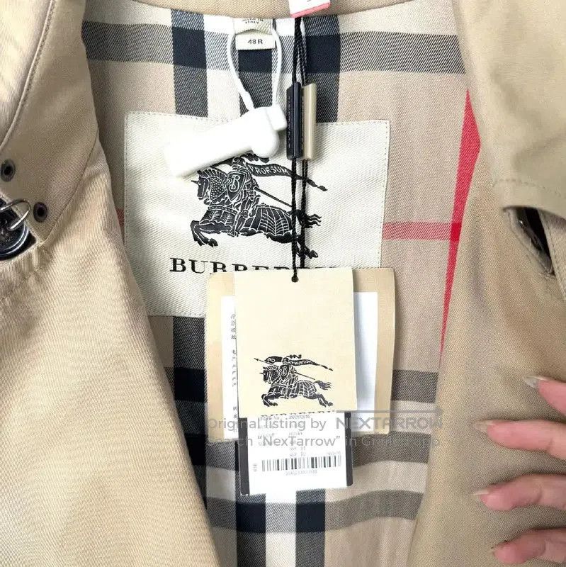 Burberry Burberry Women's Beige Cotton Trench Coat XXL. Size XL / US 12-14 / IT 48-50 - 3 Thumbnail