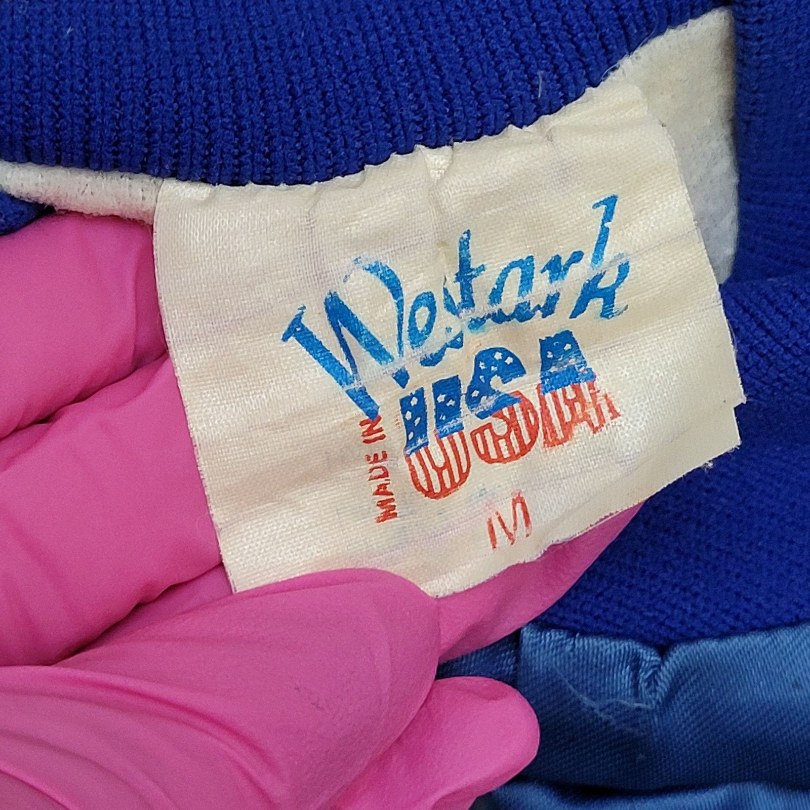 Vintage Vintage 90s Sussex-Wantage Jacket M 23x24 Blue Softball Boxy Size US M / EU 48-50 / 2 - 5 Thumbnail
