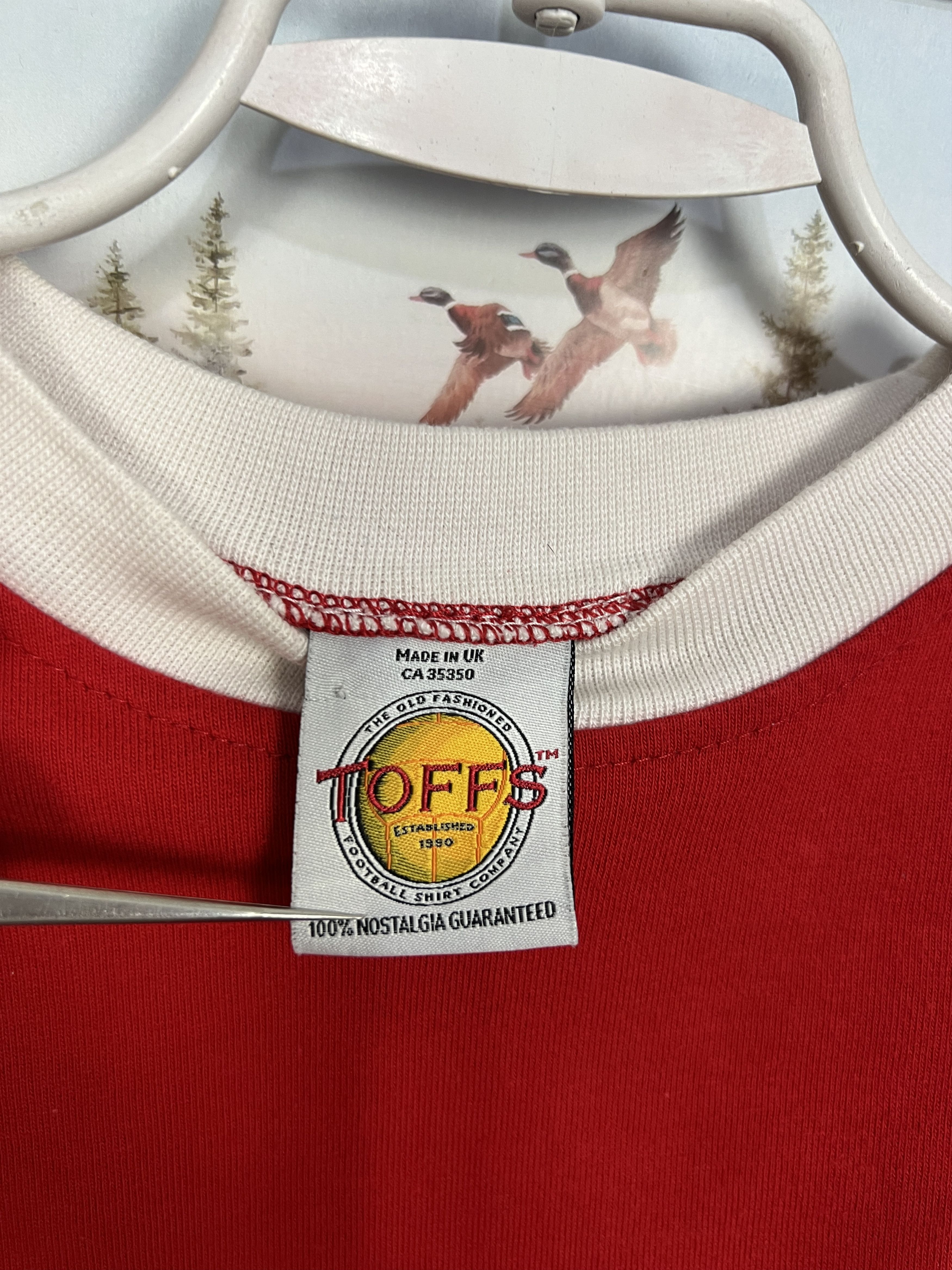 Toffs Manchester United Football Long Sleeve Shirt Soccer Jersey Size US XL / EU 56 / 4 - 6 Thumbnail