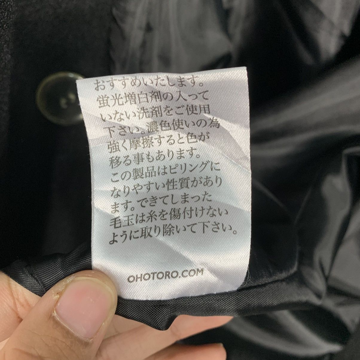 Japanese Brand Japanese Brand Ohotoro Double Breasted Black Coat Size US M / EU 48-50 / 2 - 18 Thumbnail